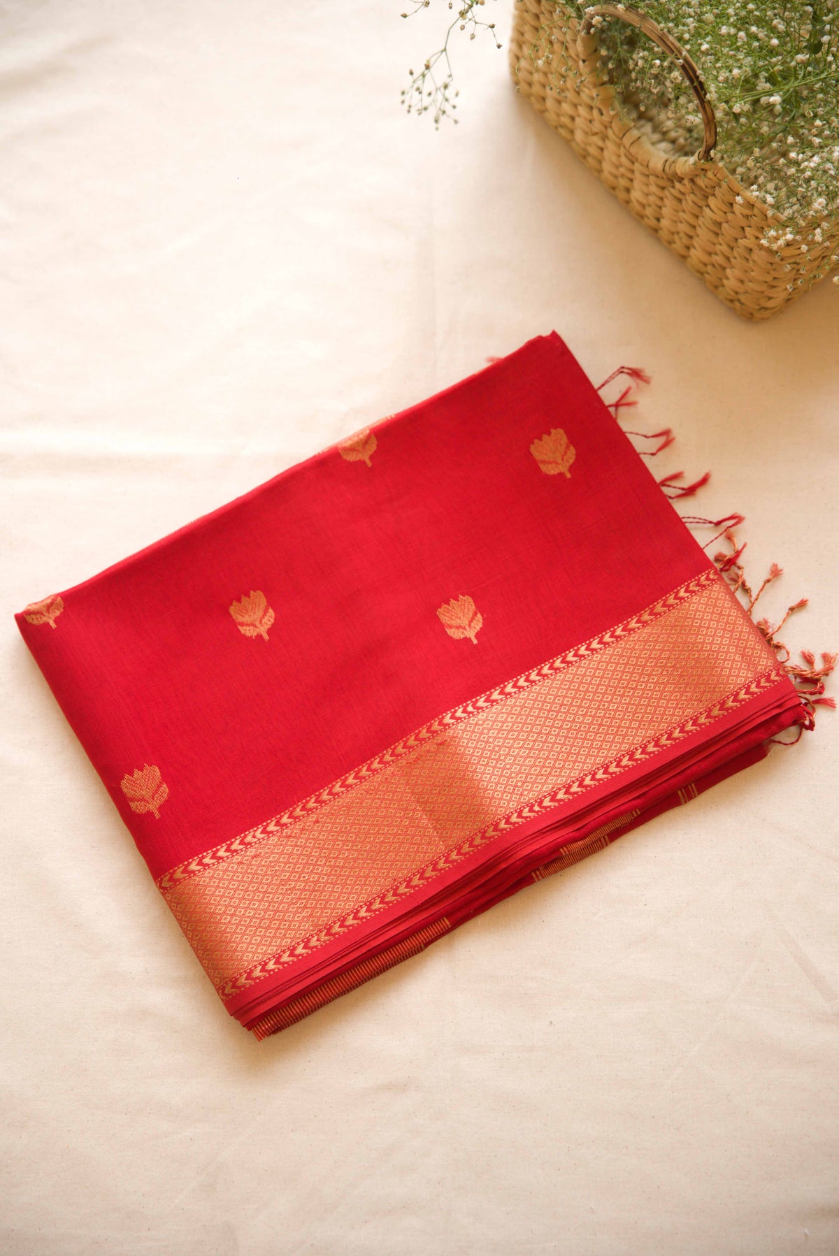 Maheshwari Silk Cotton Saree M043