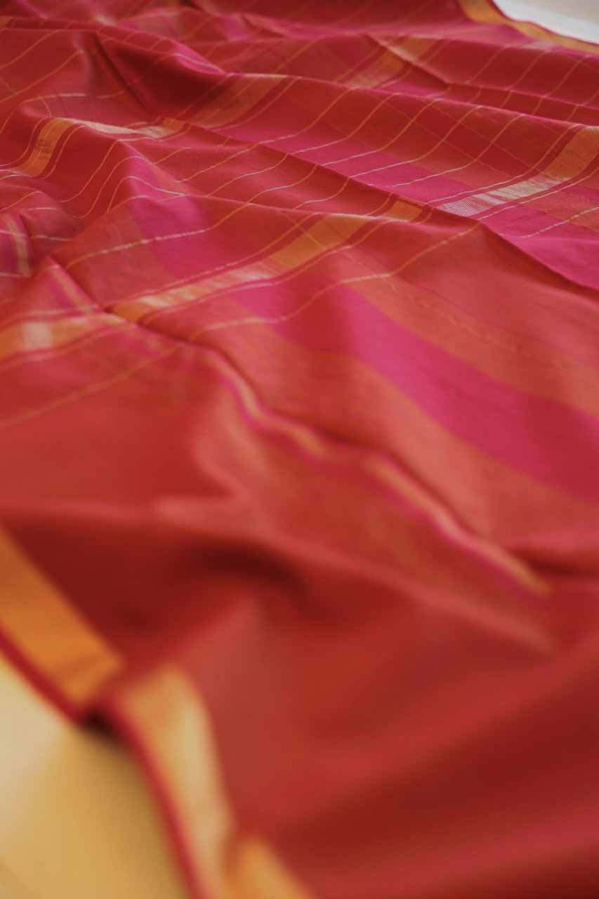 Maheshwari Silk Cotton Saree M077