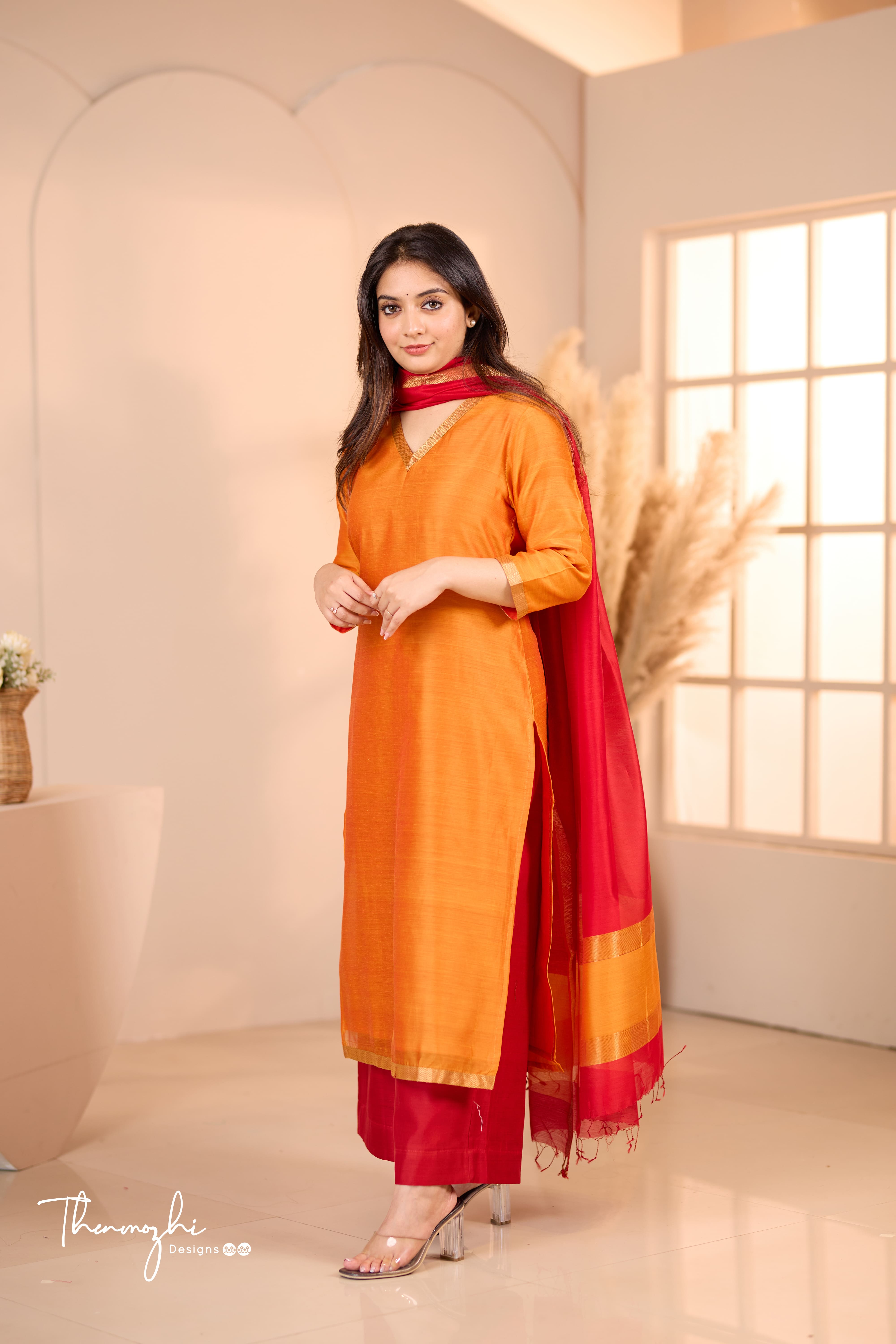 Maheshwari Silk Cotton Suit 18