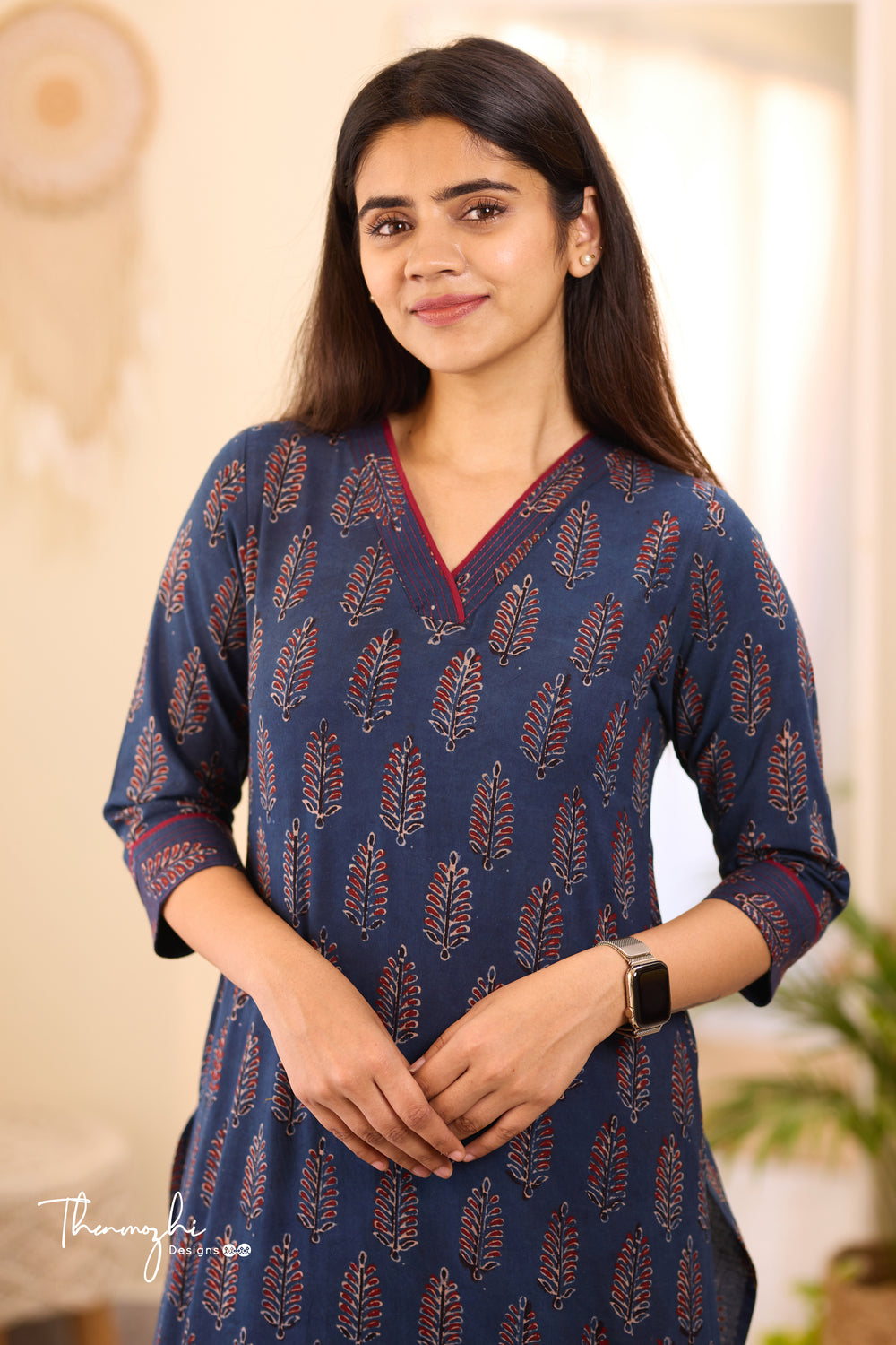 Blue Ajrakh Kurta