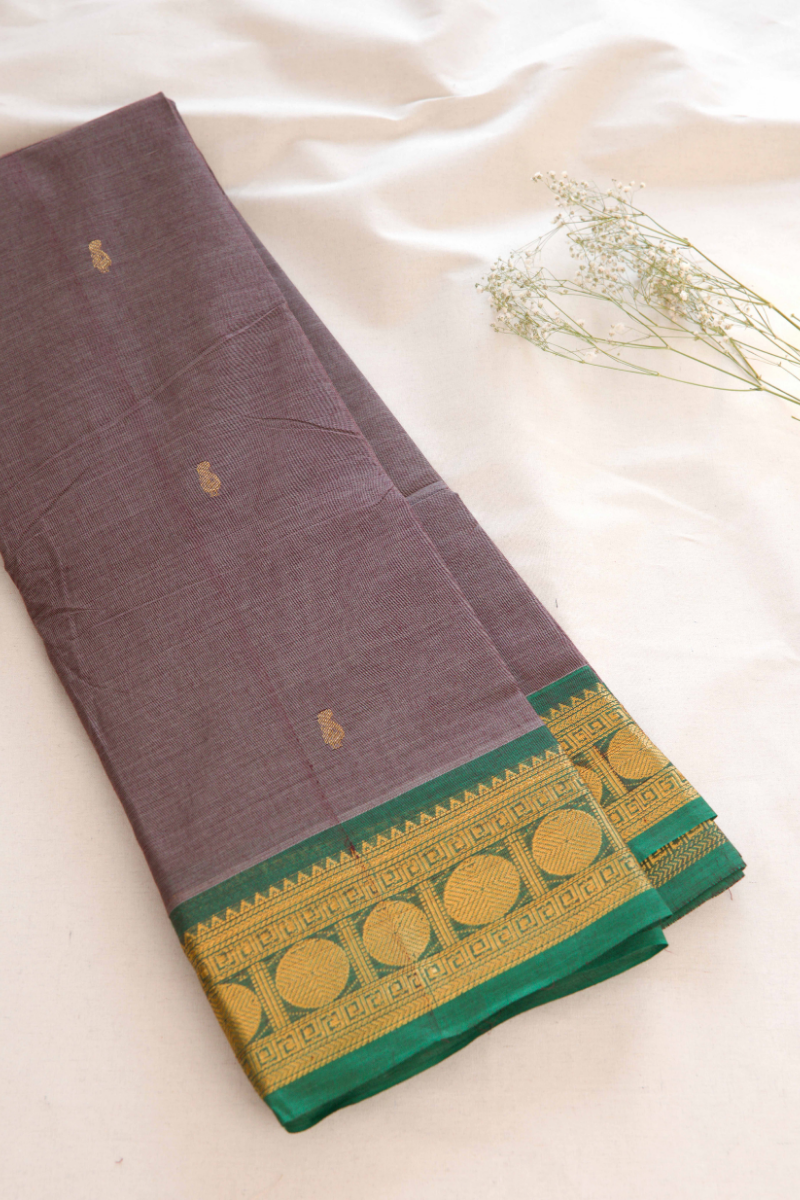 Butta Chettinad Cotton Saree CW320