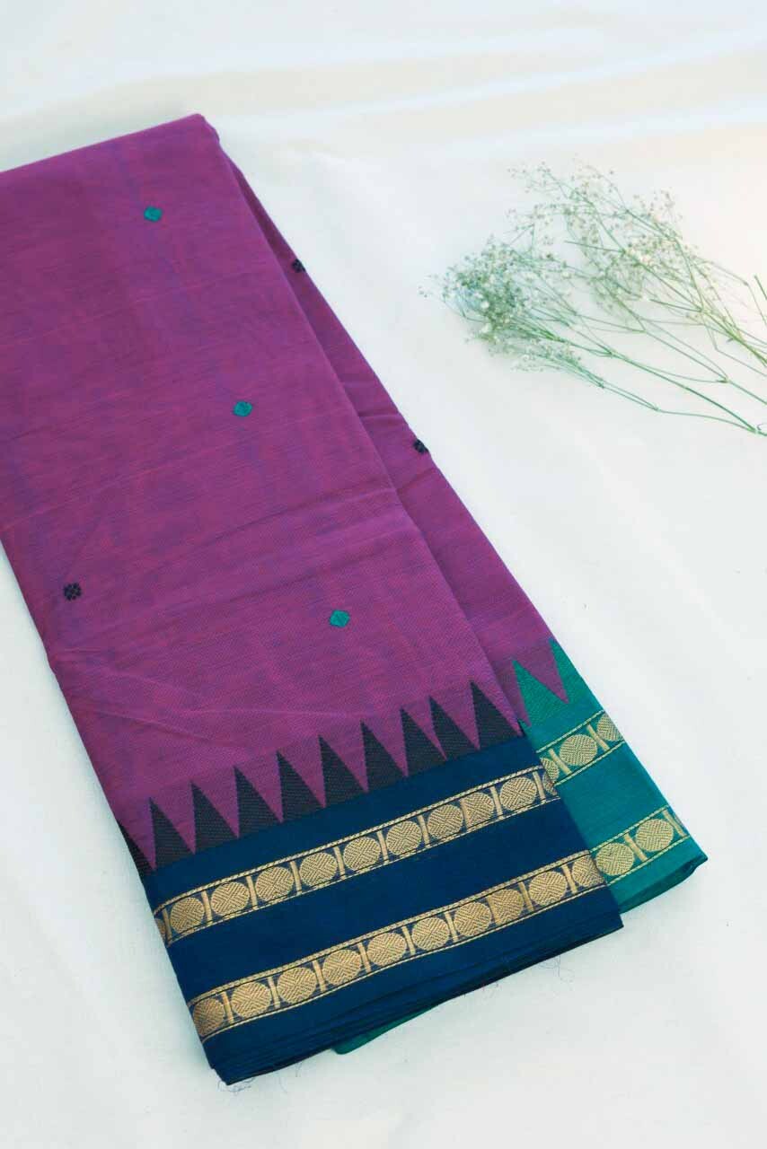 Butta Chettinad Cotton Saree CW356