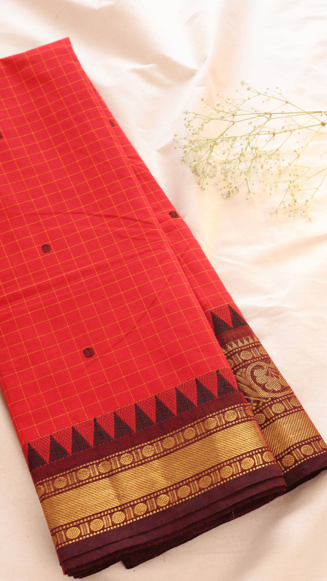 Kattam Chettinad Cotton Saree CW214