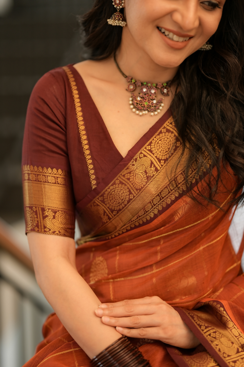 DD Kanchi Silk Cotton Saree