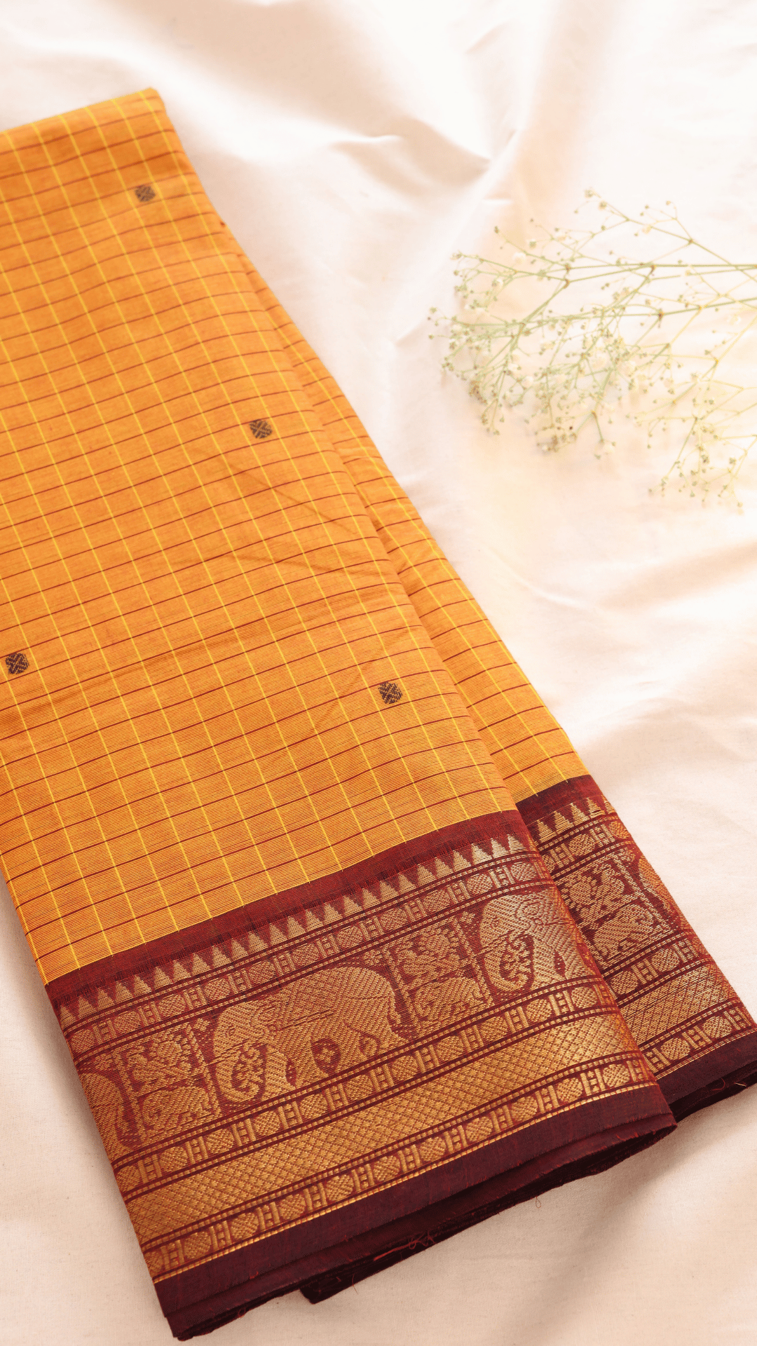 Kattam Chettinad Cotton Saree CW213