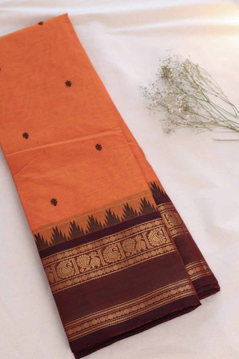 Butta Chettinad Cotton Saree CW419