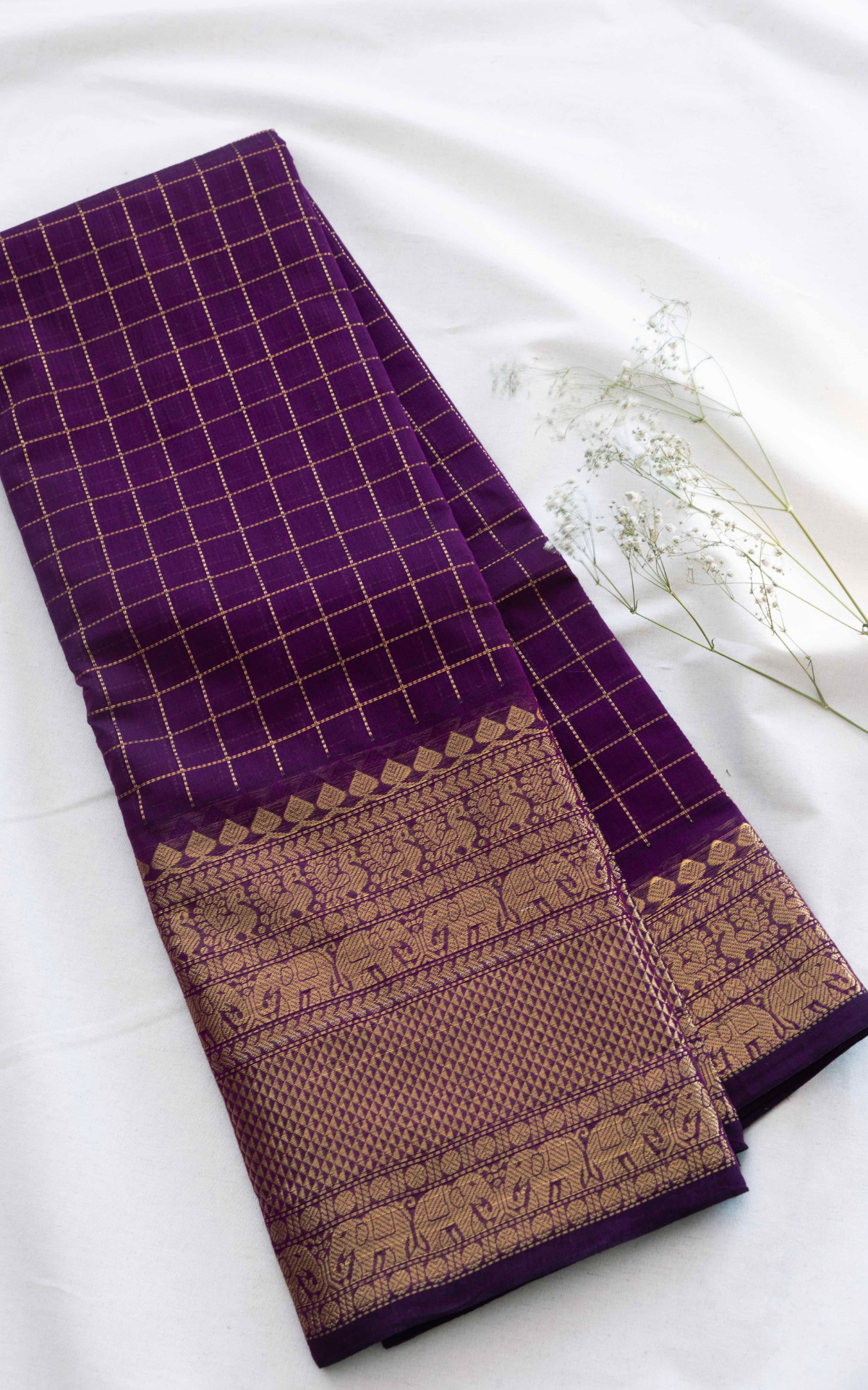 Kattam Chettinad Cotton Saree CW546