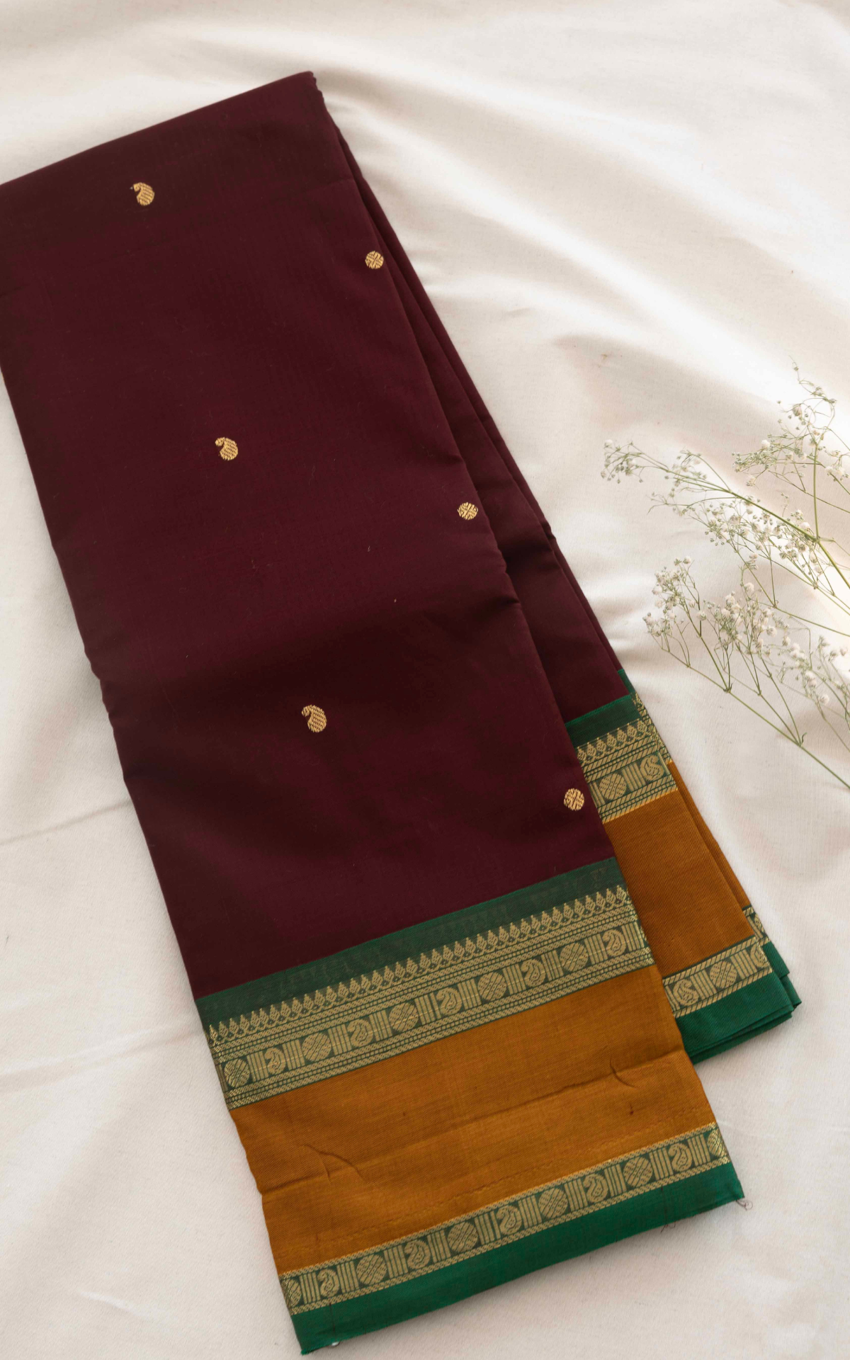 Butta Mercerised Cotton Saree CW550