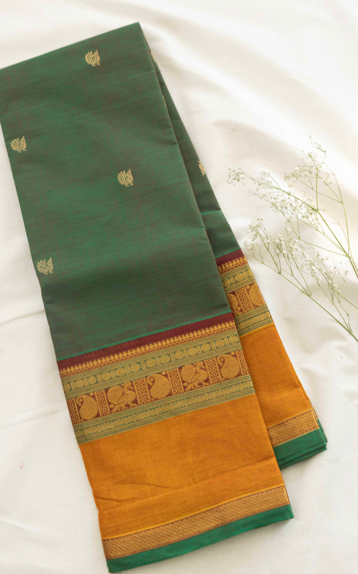 Butta Chettinad Cotton Saree CW551