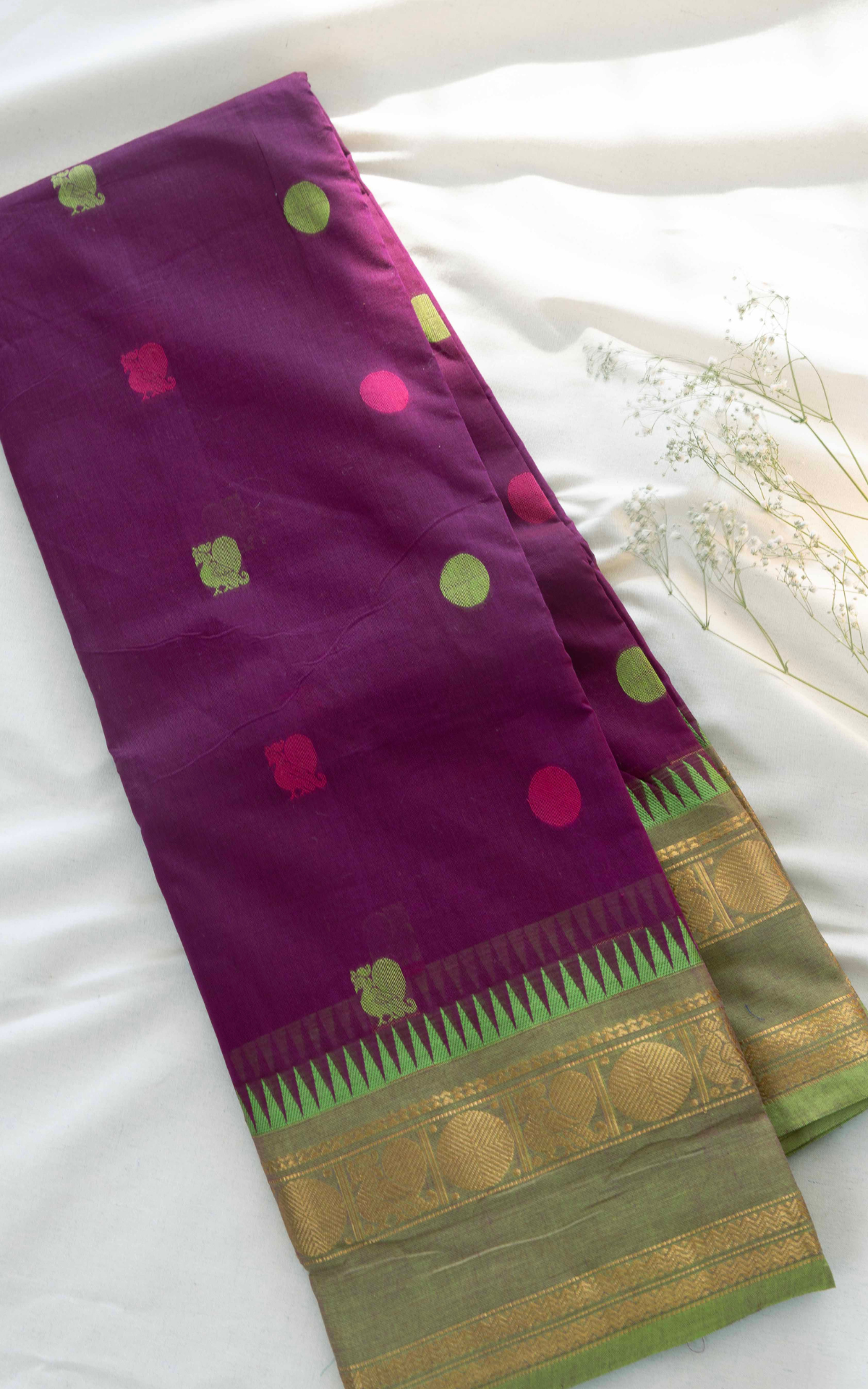 Butta Chettinad Cotton Saree CW558