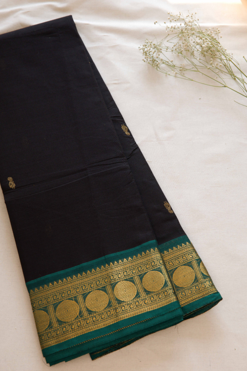 Butta Chettinad Cotton Saree CW322