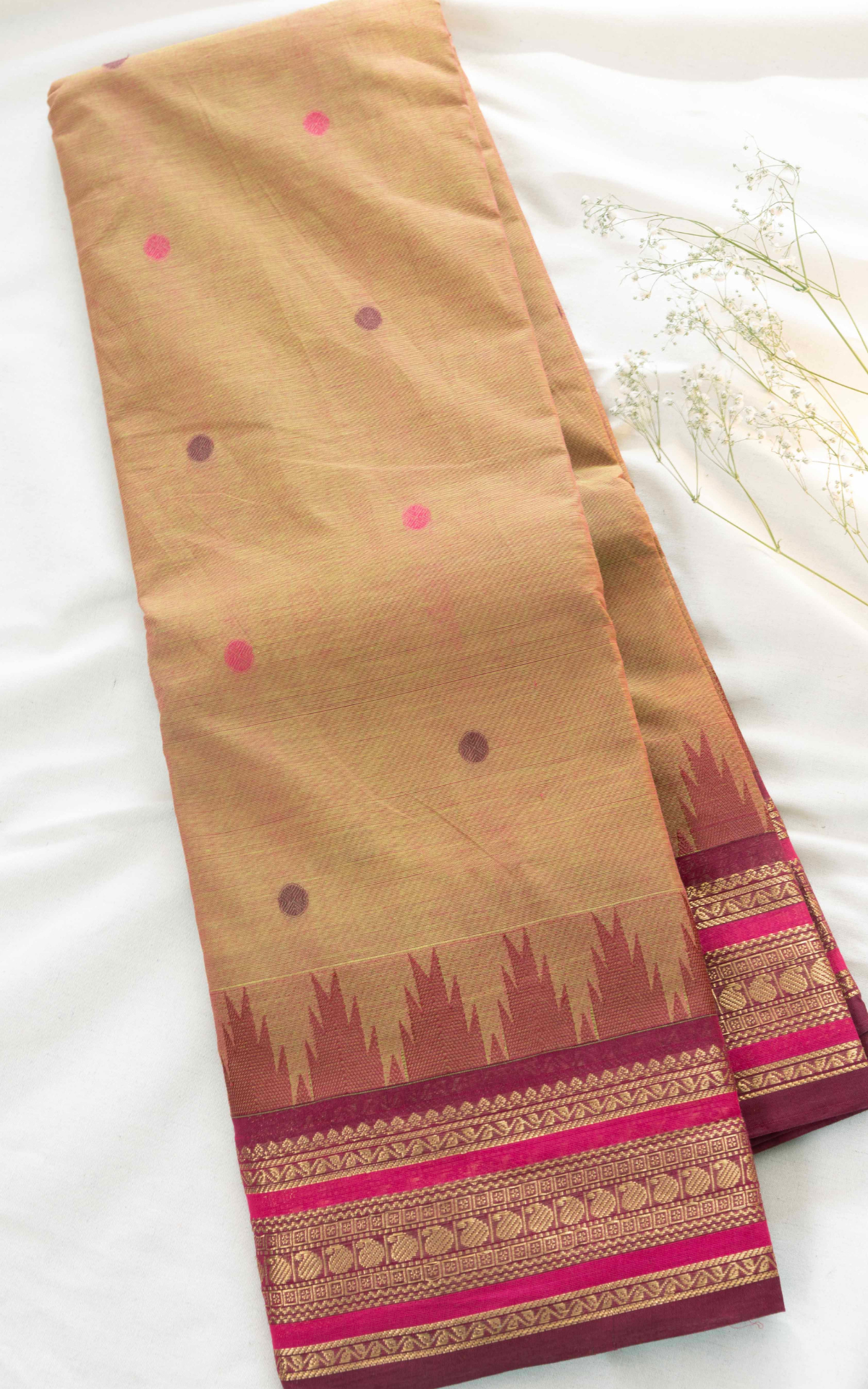 Butta Chettinad Cotton Saree CW561