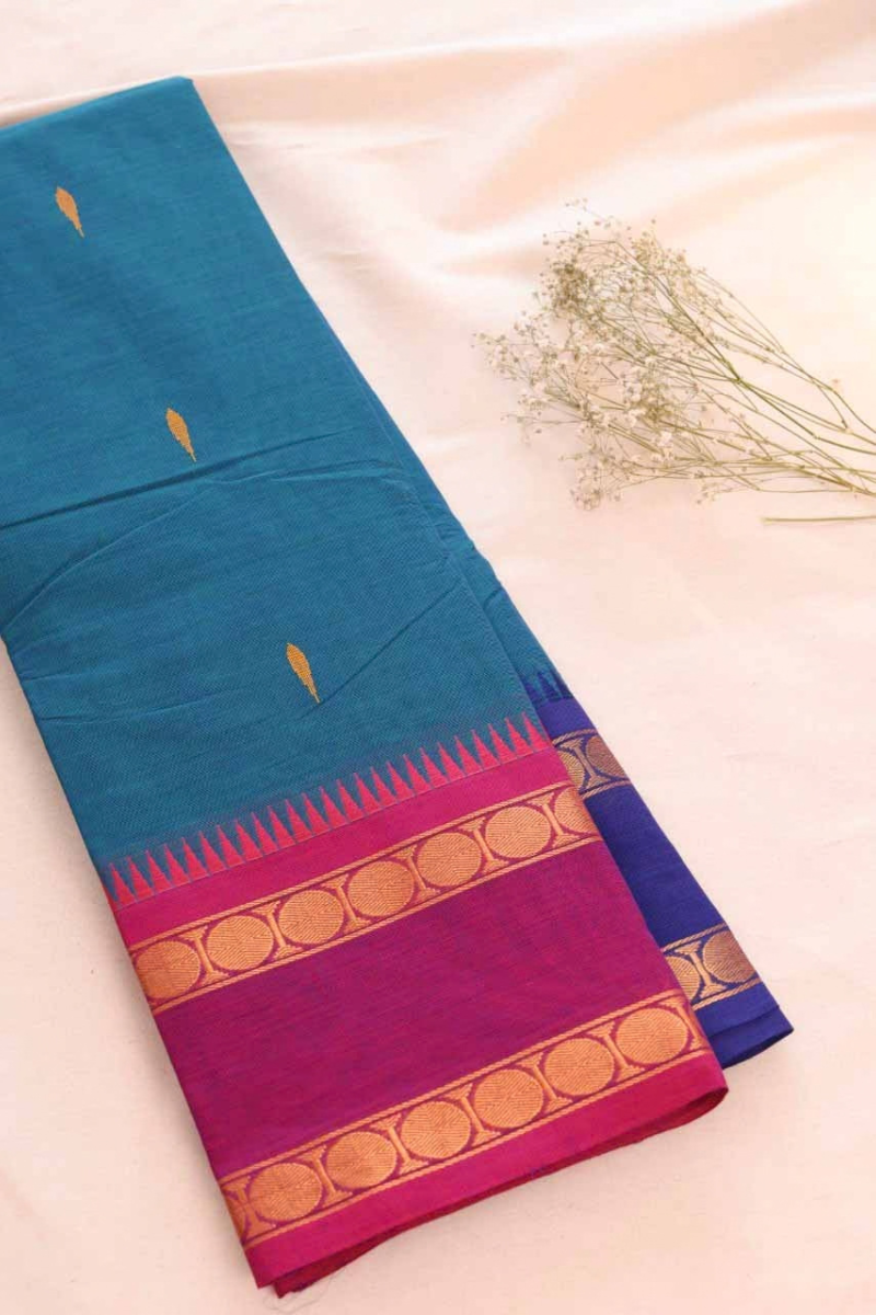 Butta Chettinad Cotton Saree CW435