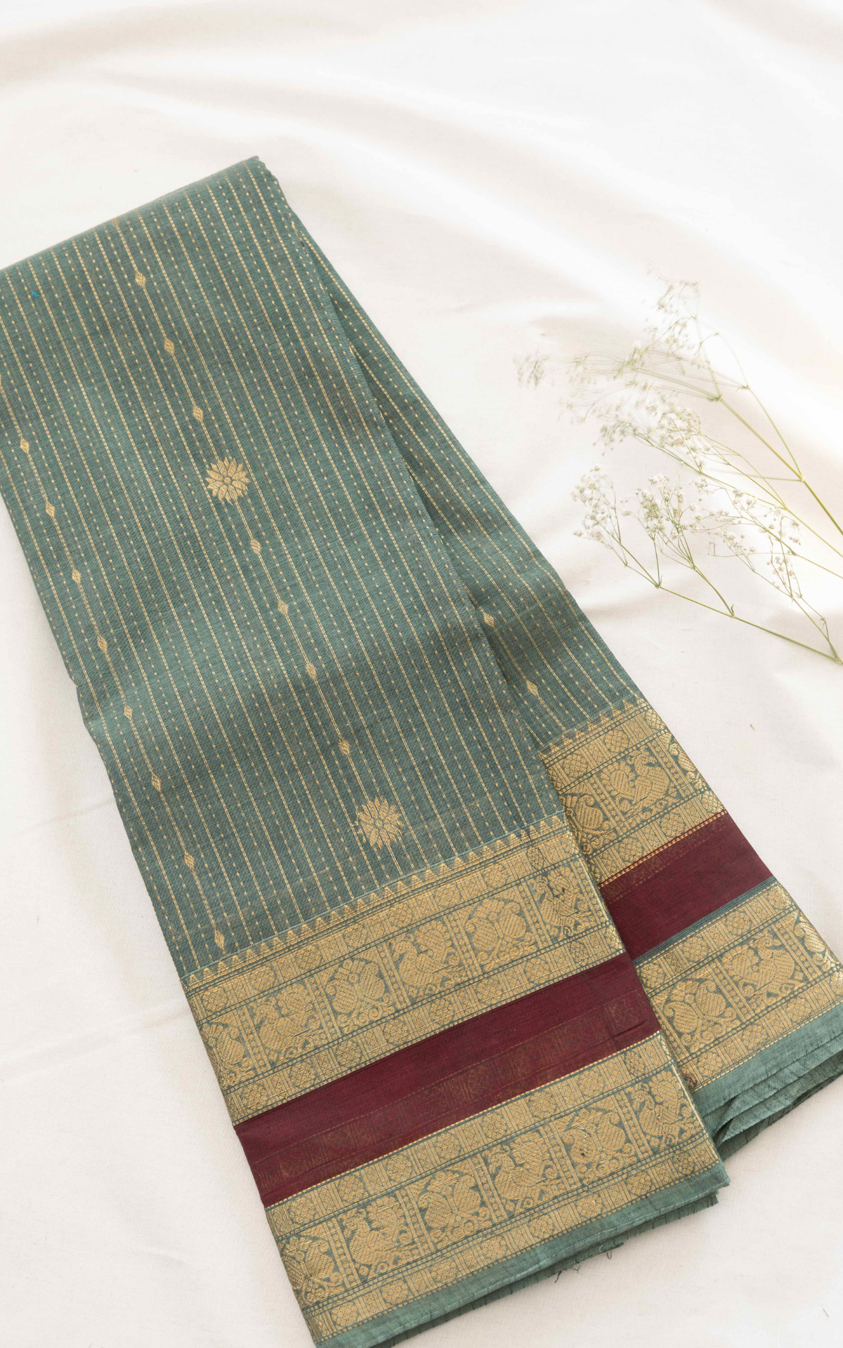 Vairaoosi Chettinad Cotton Saree CW570