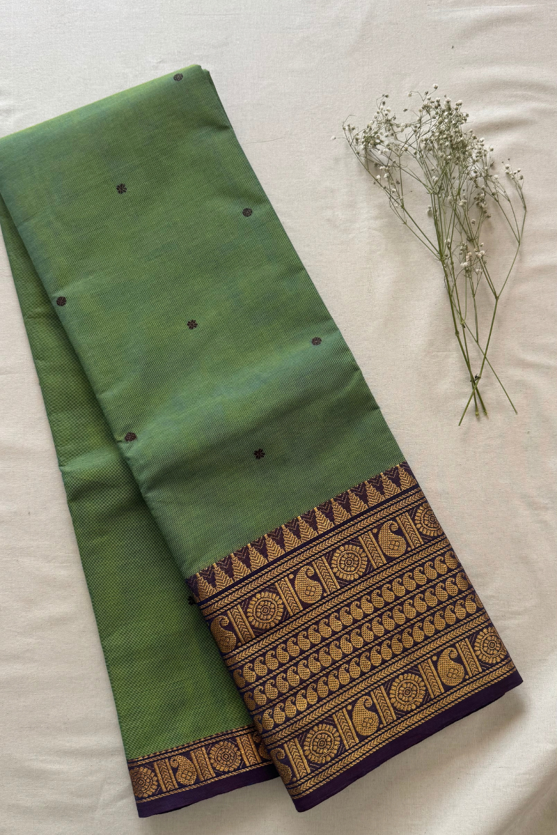 Butta Chettinad Cotton Saree CW244