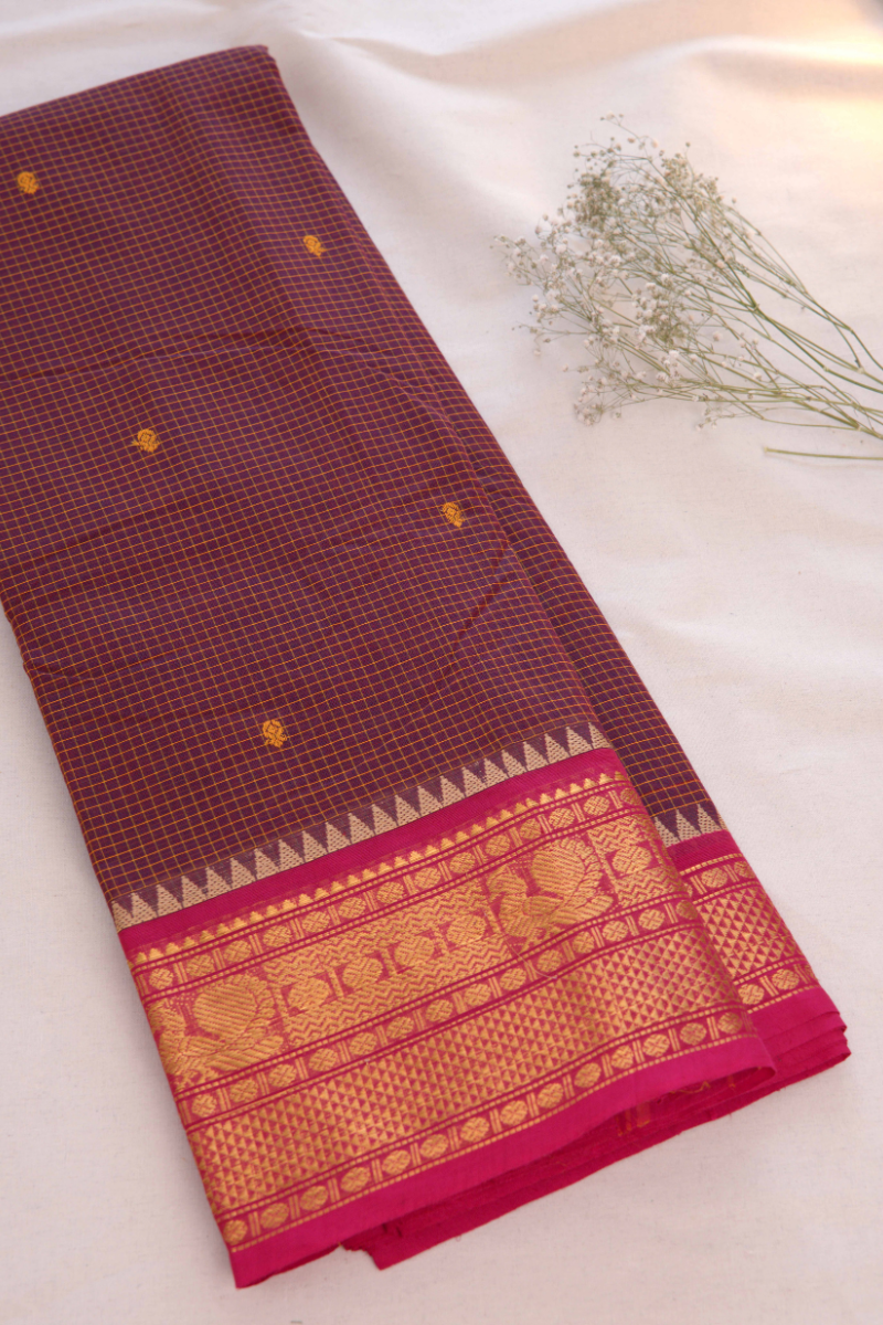 Kattam Chettinad Cotton Saree CW445