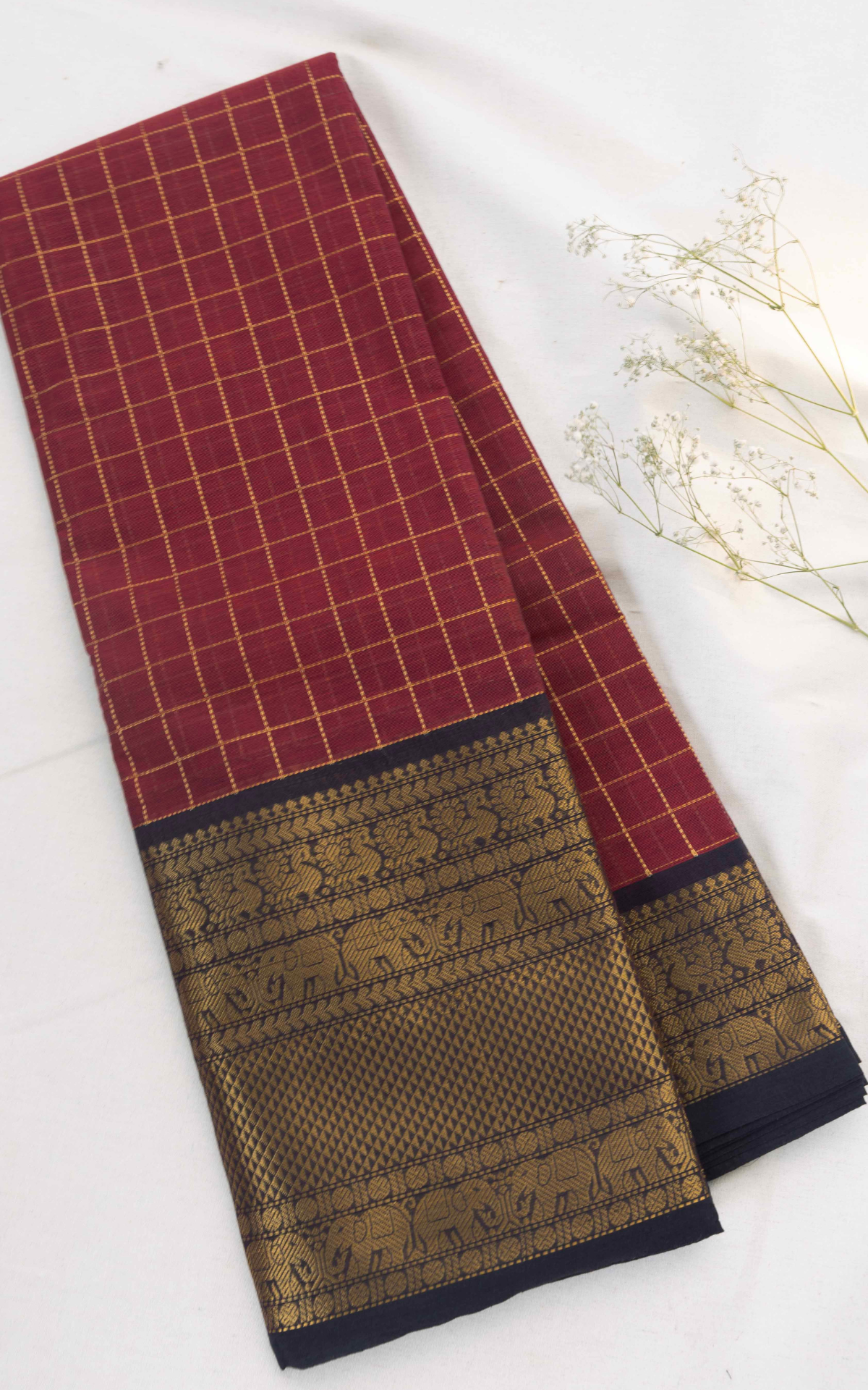 Kattam Chettinad Cotton Saree CW577