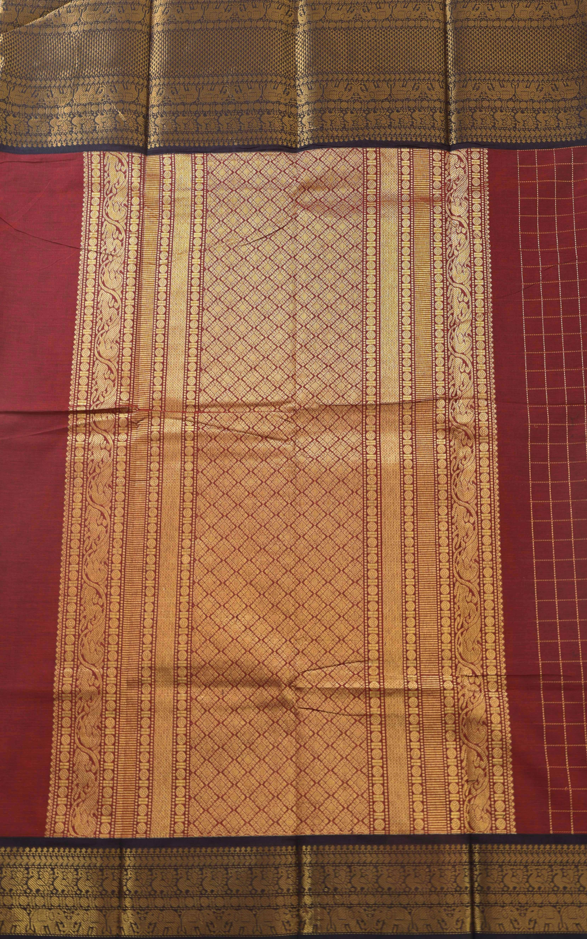 Kattam Chettinad Cotton Saree CW577