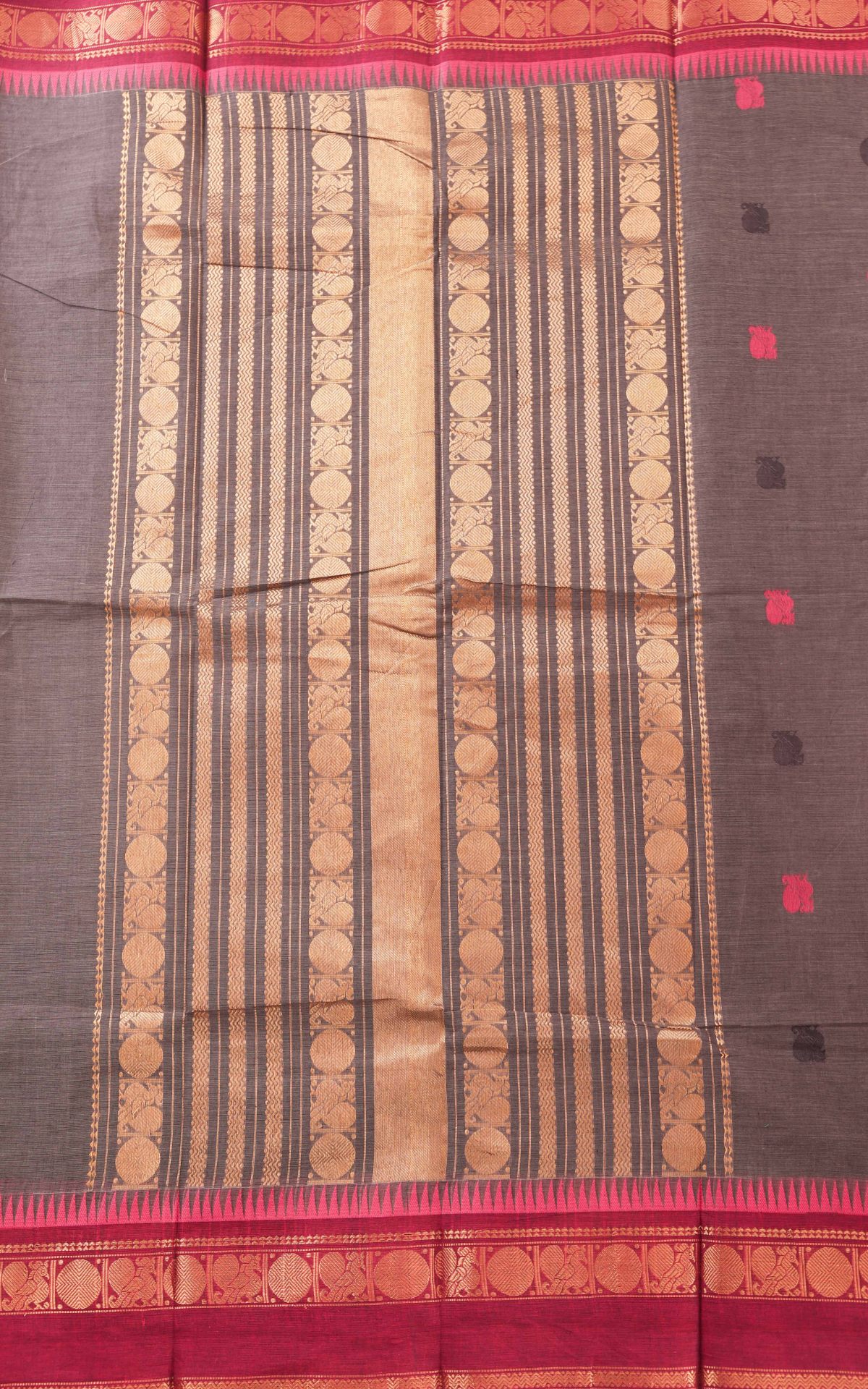 Butta Chettinad Cotton Saree CW578