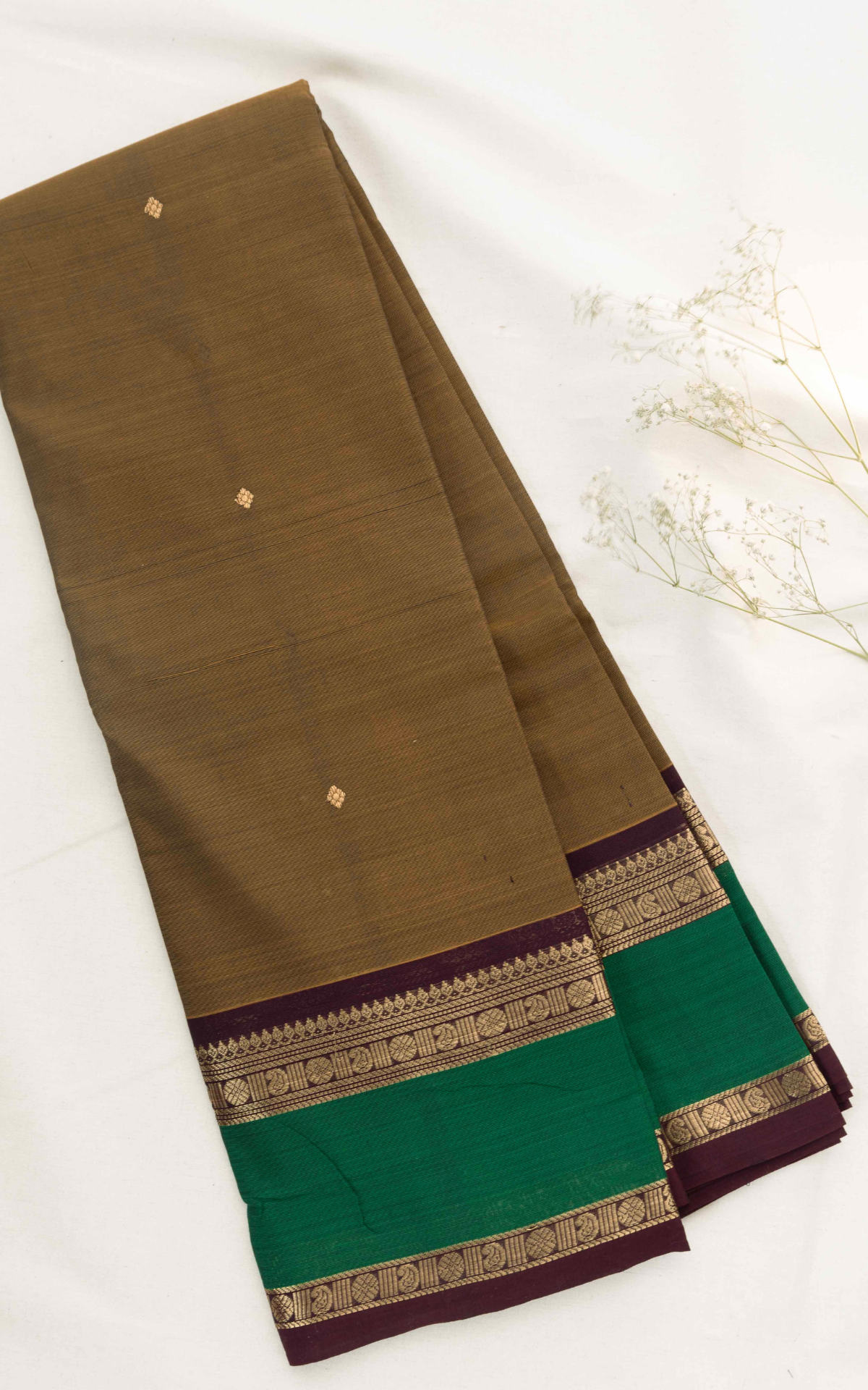 Butta Mercerised Chettinad Cotton Saree CW582