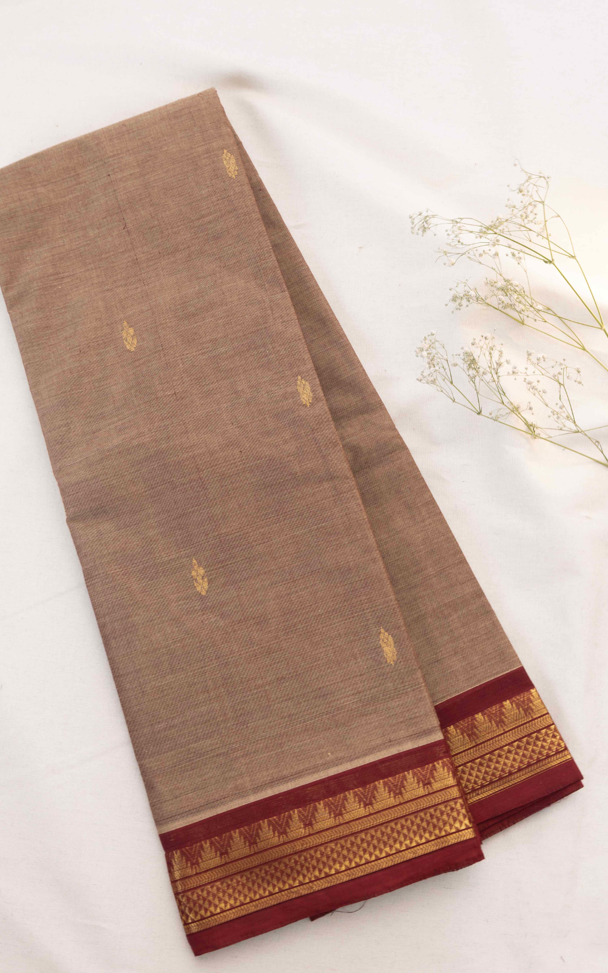 Butta Chettinad Cotton Saree CW583