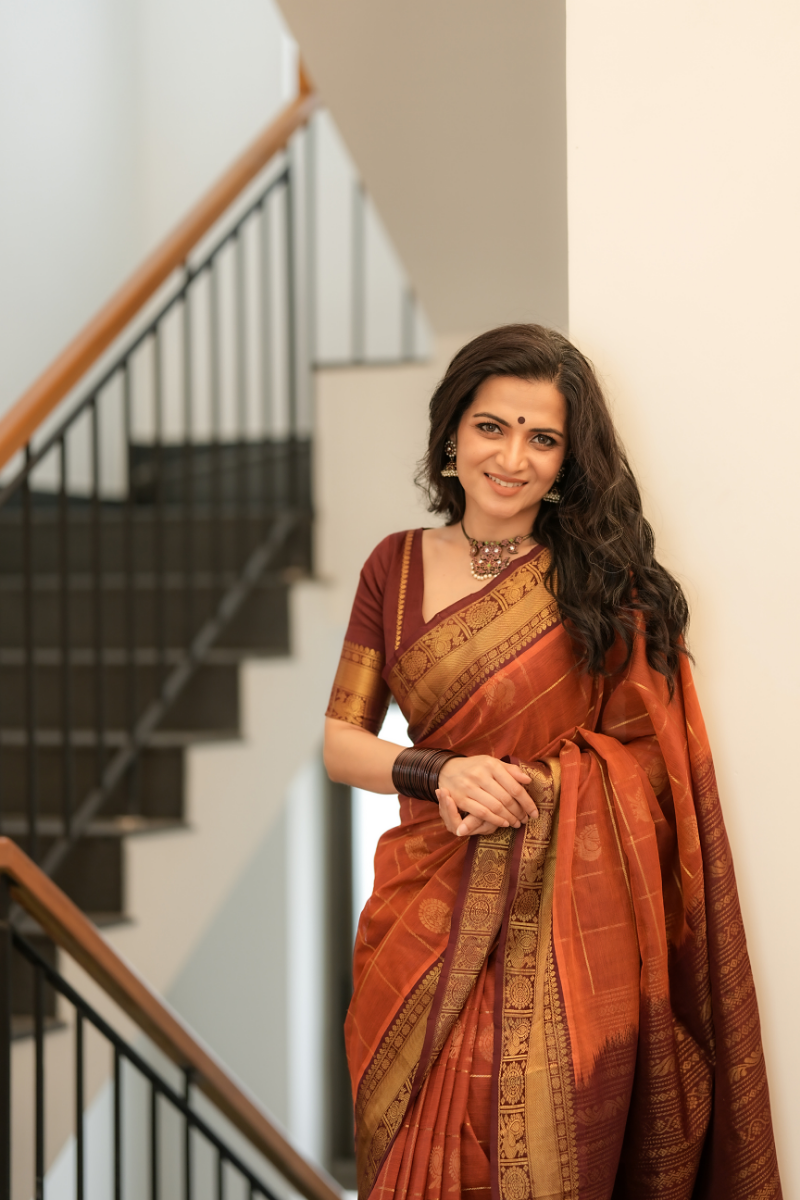 DD Kanchi Silk Cotton Saree