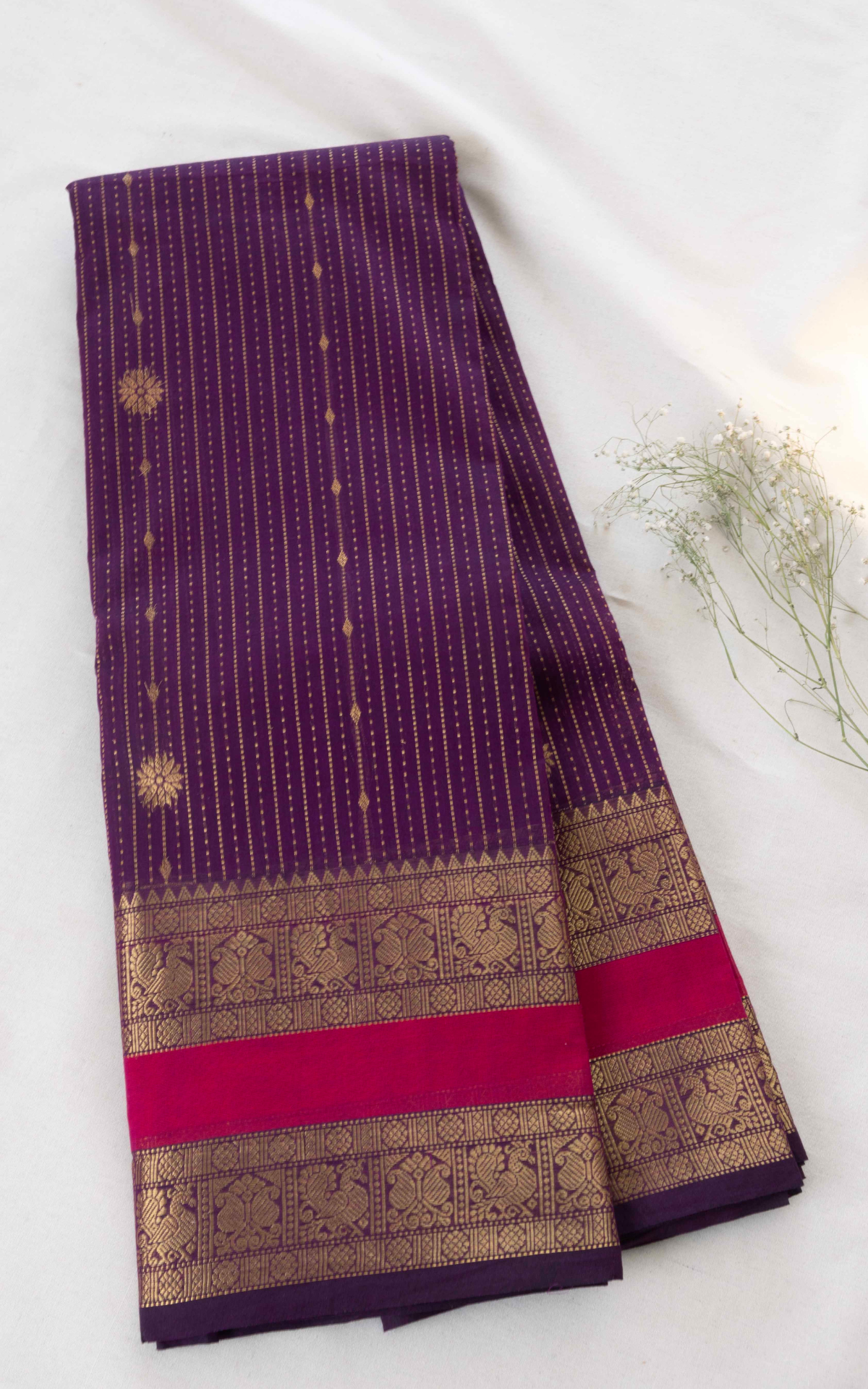 Vairaoosi Chettinad Cotton Saree CW588