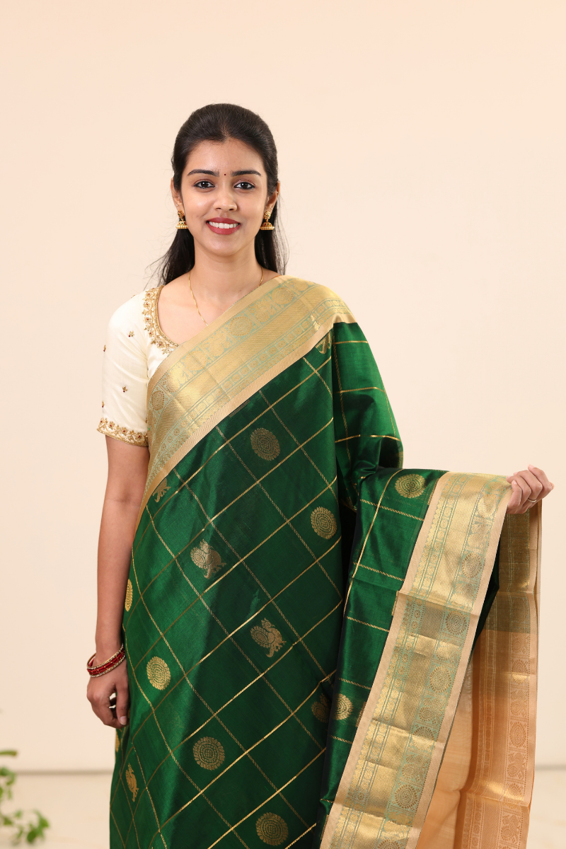 Kanchi Silk Cotton Saree A126
