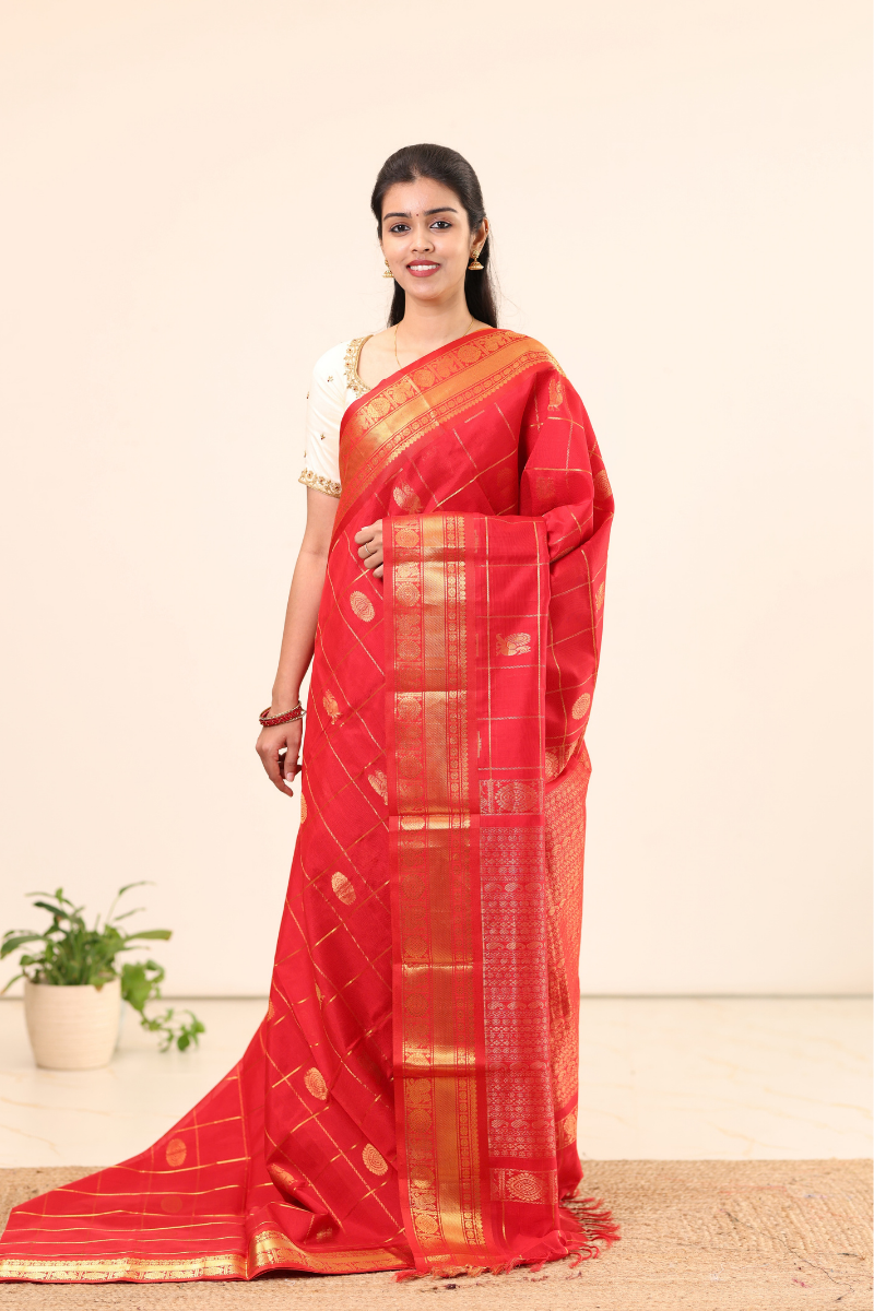 Kanchi Silk Cotton Saree A127
