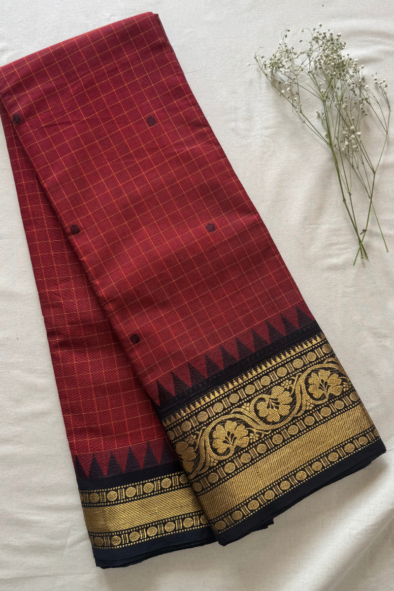 Kattam Chettinad Cotton Saree CW254