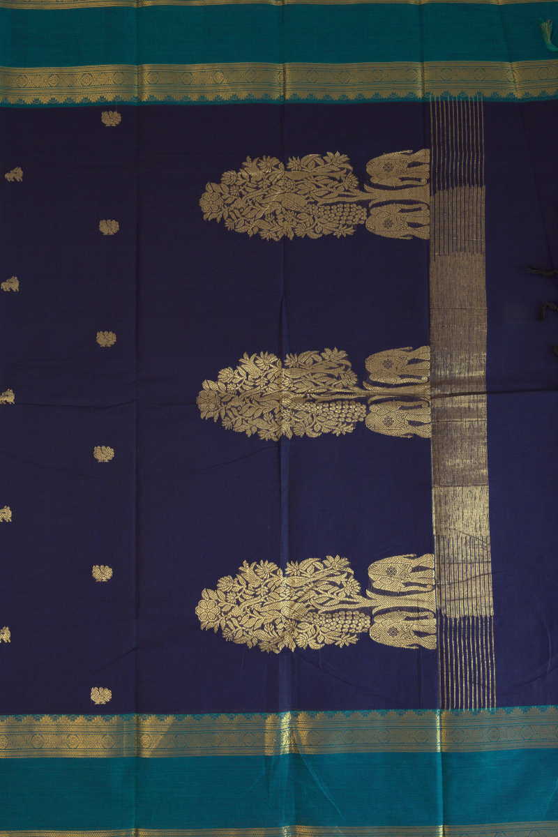 Butta Chettinad Cotton Saree CW477