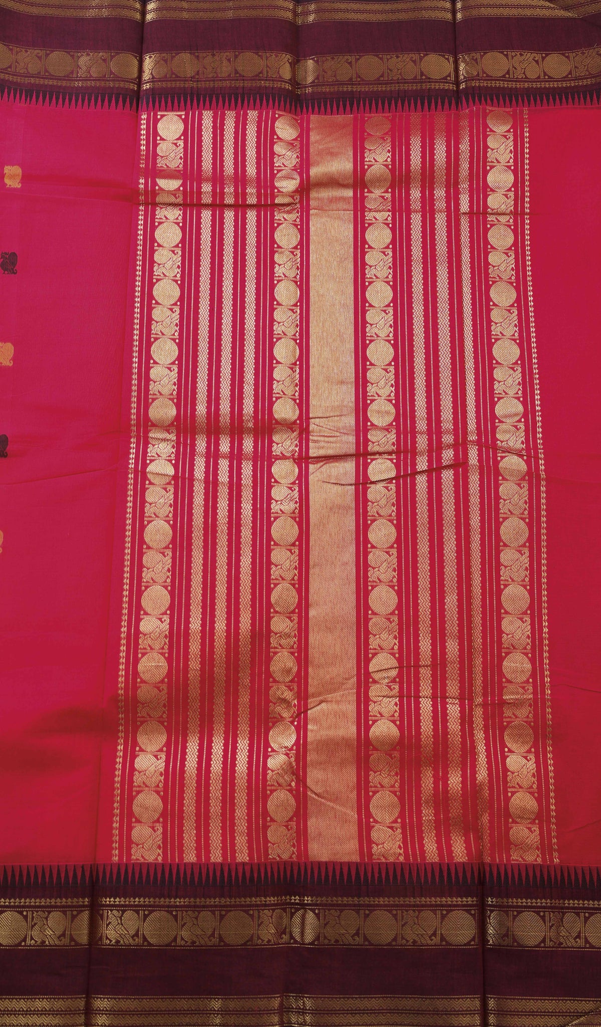 Butta Chettinad Cotton Saree CW565