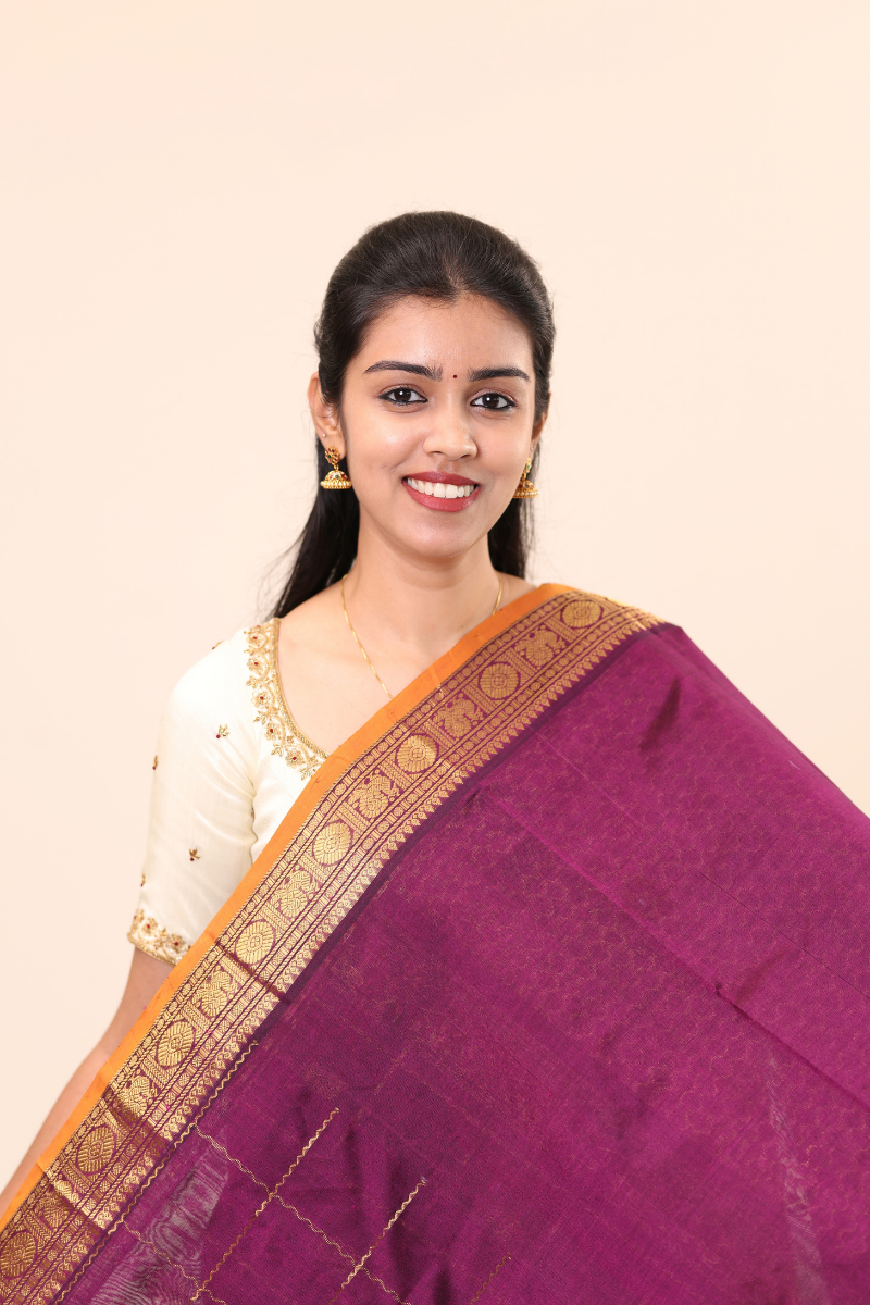 Kanchi Silk Cotton Saree A129