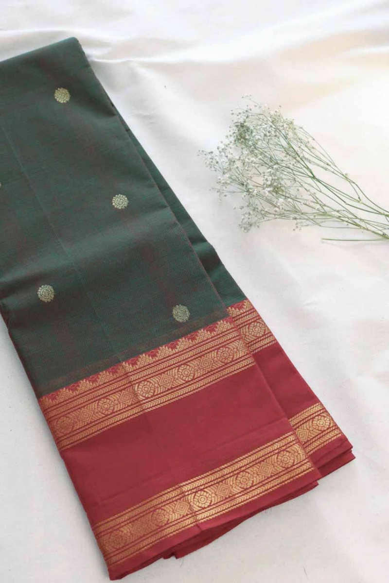 Butta Chettinad Cotton Saree CW478