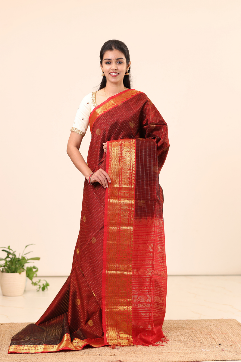 Kanchi Silk Cotton Saree A130