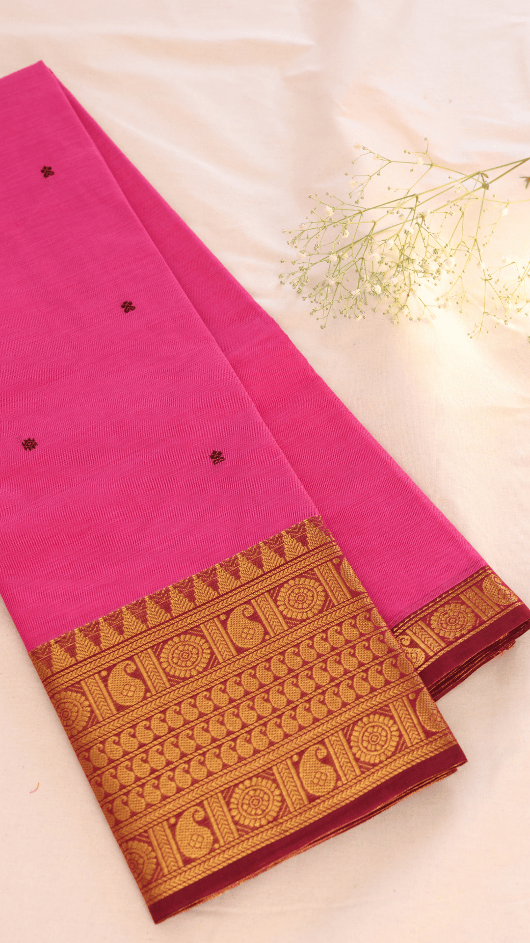 Butta Chettinad Cotton Saree CW195