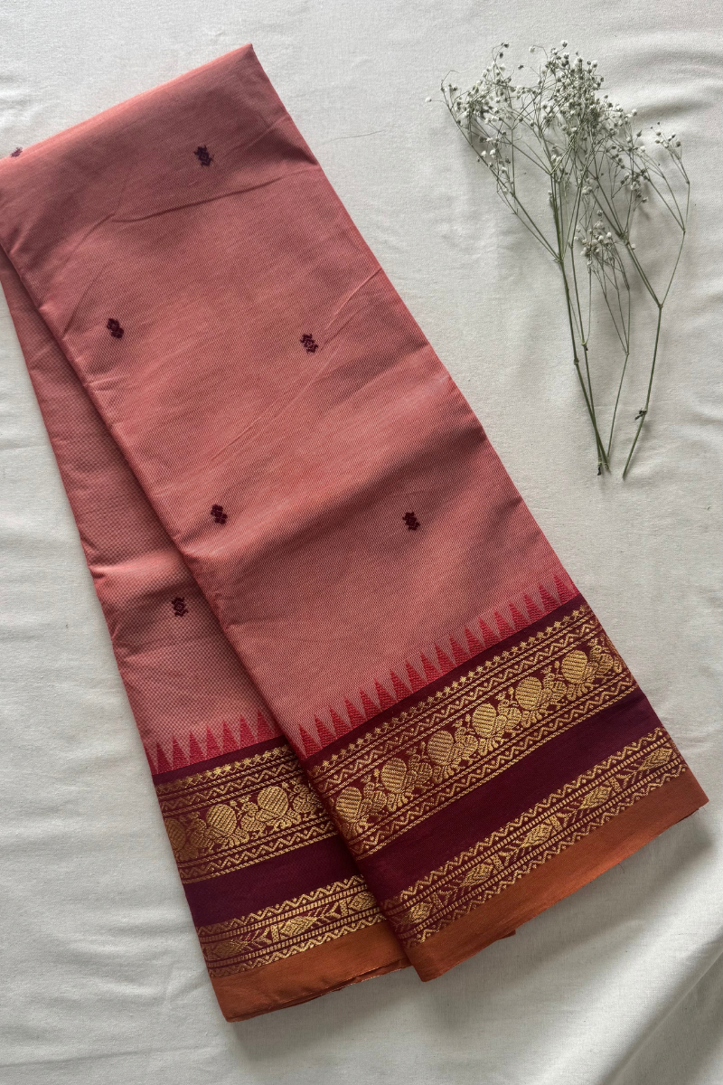 Butta Chettinad Cotton Saree CW259