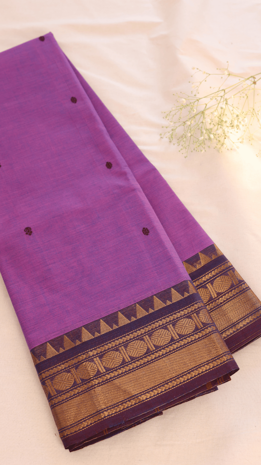 Butta Chettinad Cotton Saree CW194