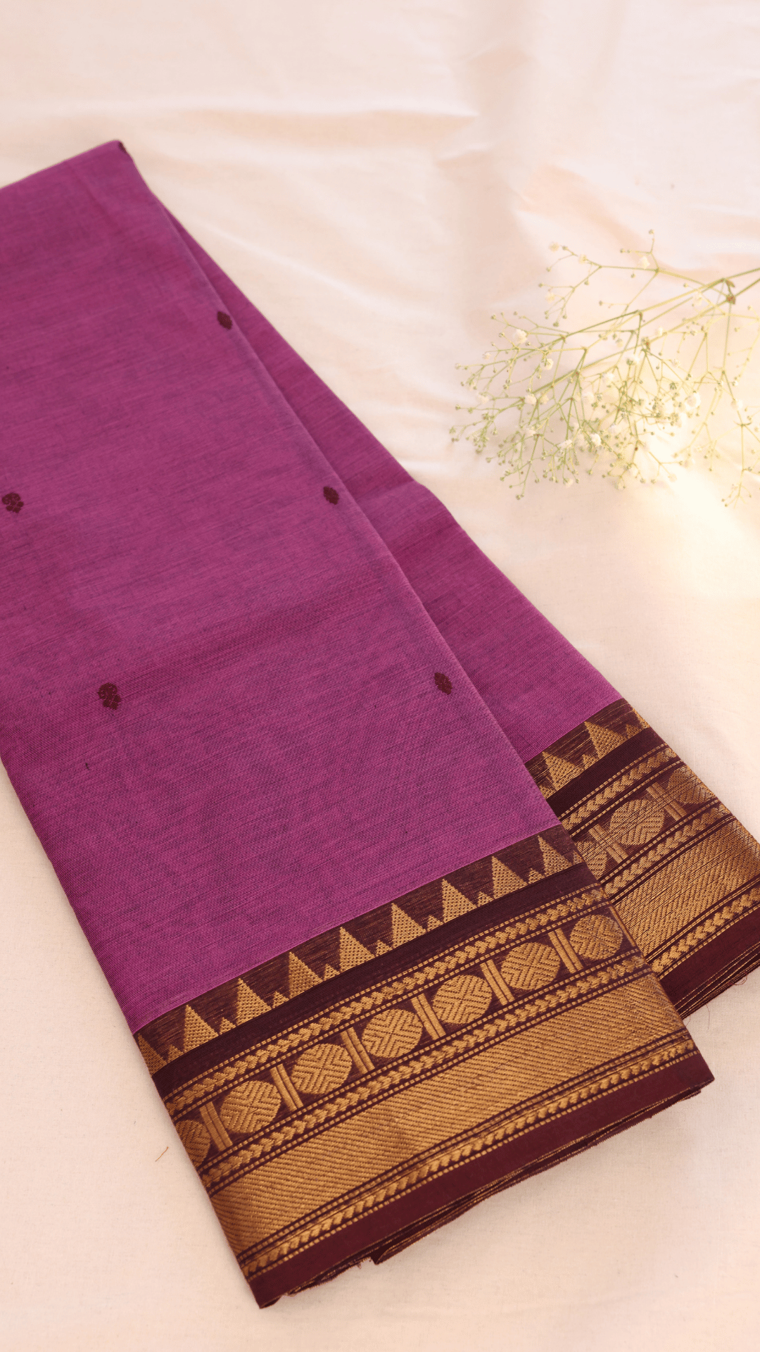 Butta Chettinad Cotton Saree CW193