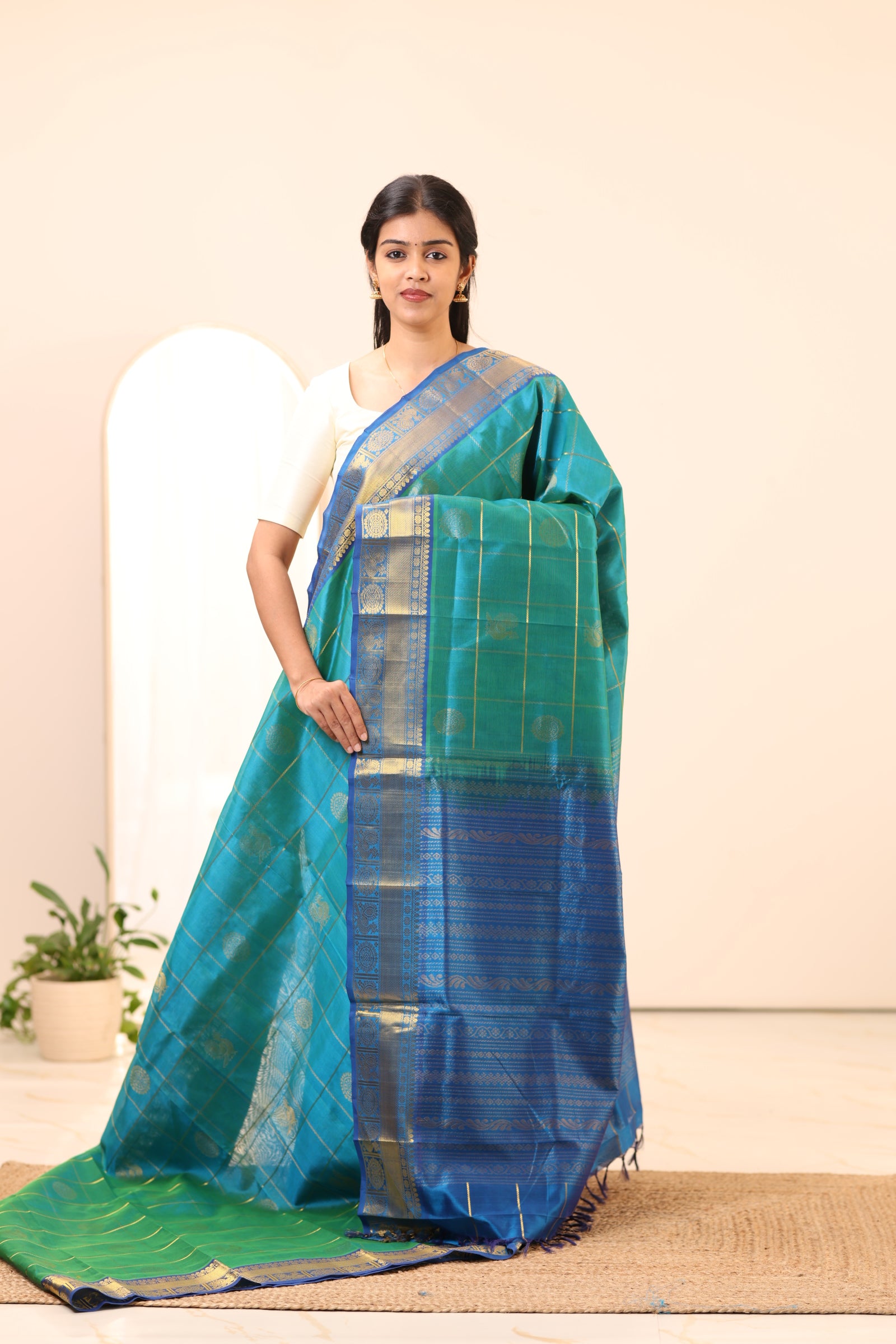 Kanchi Silk Cotton Saree A36