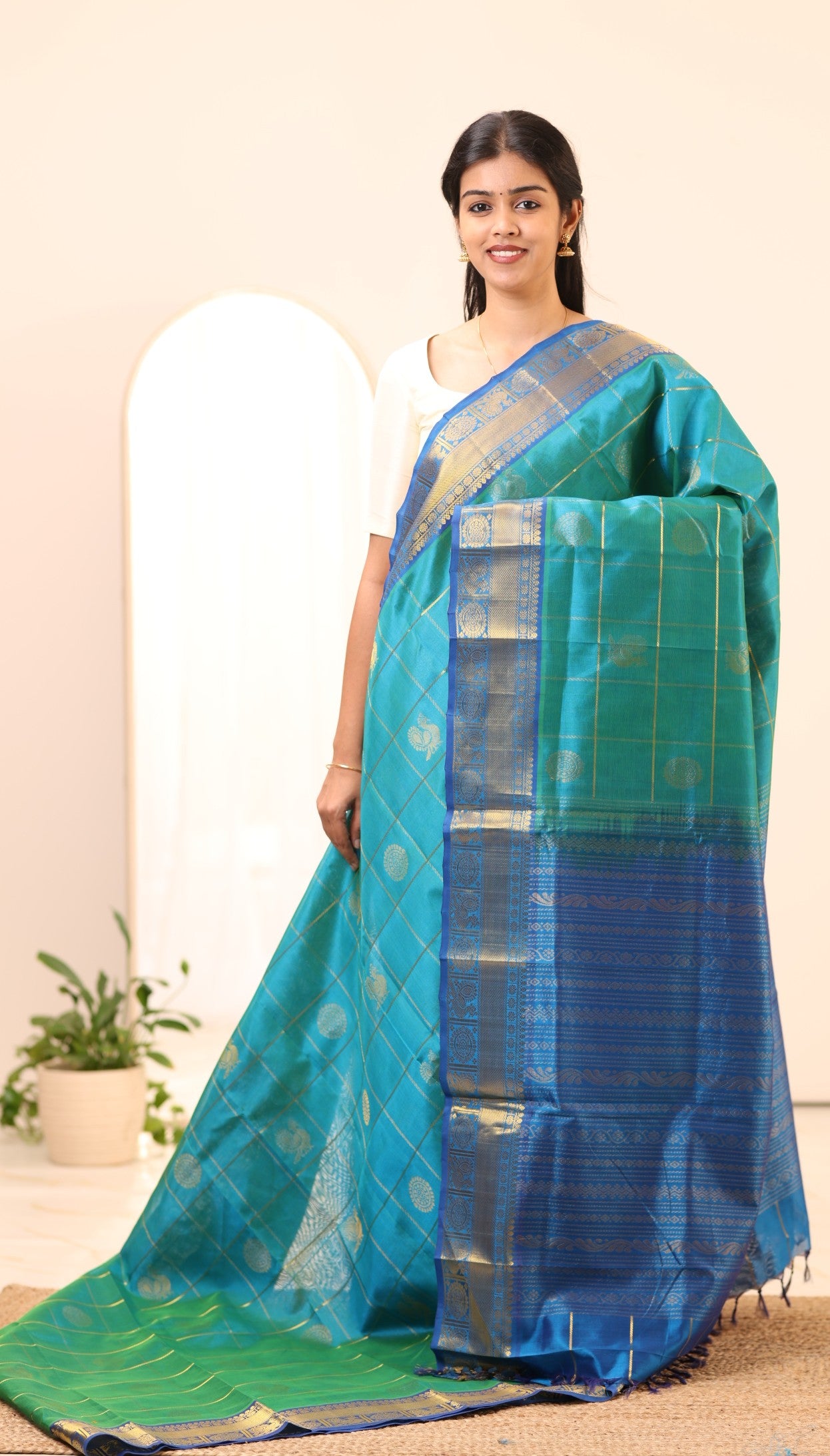 Kanchi Silk Cotton Saree A36