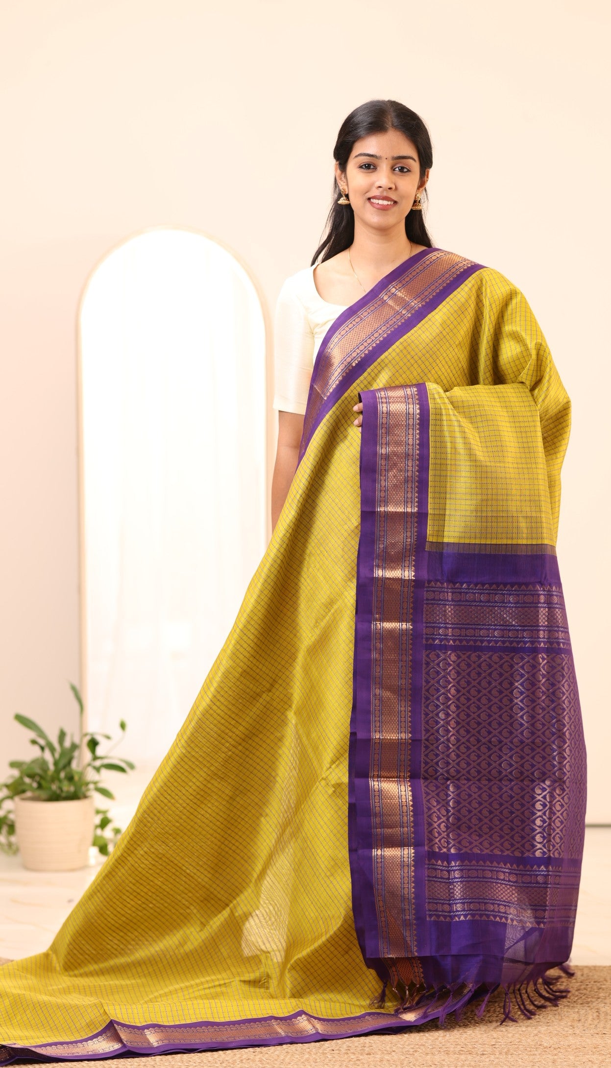 Kanchi Silk Cotton Saree A48