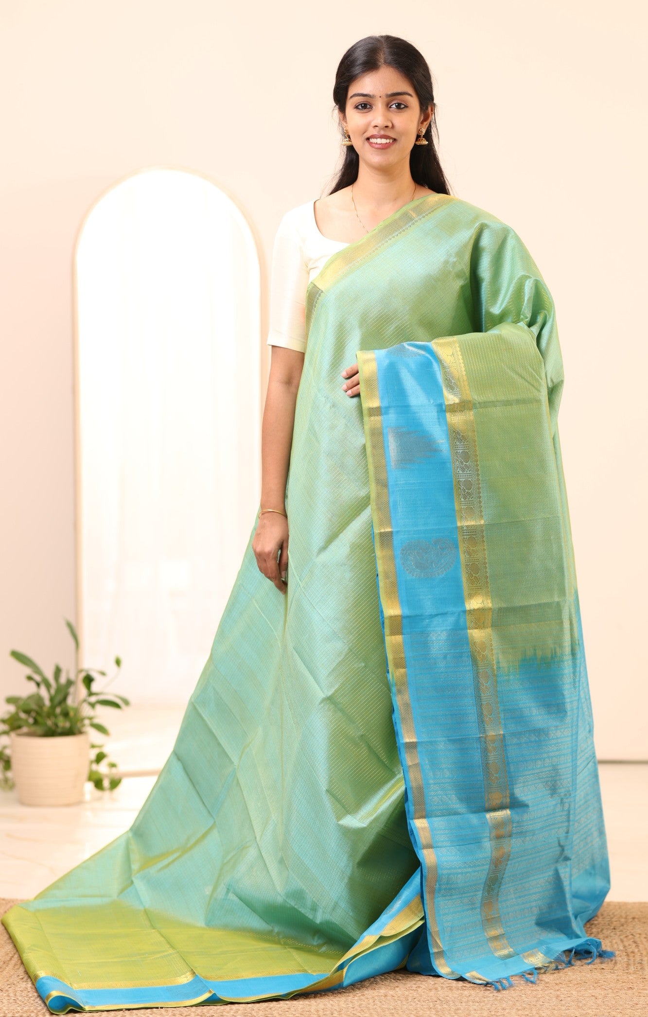 Kanchi Silk Cotton Saree A64