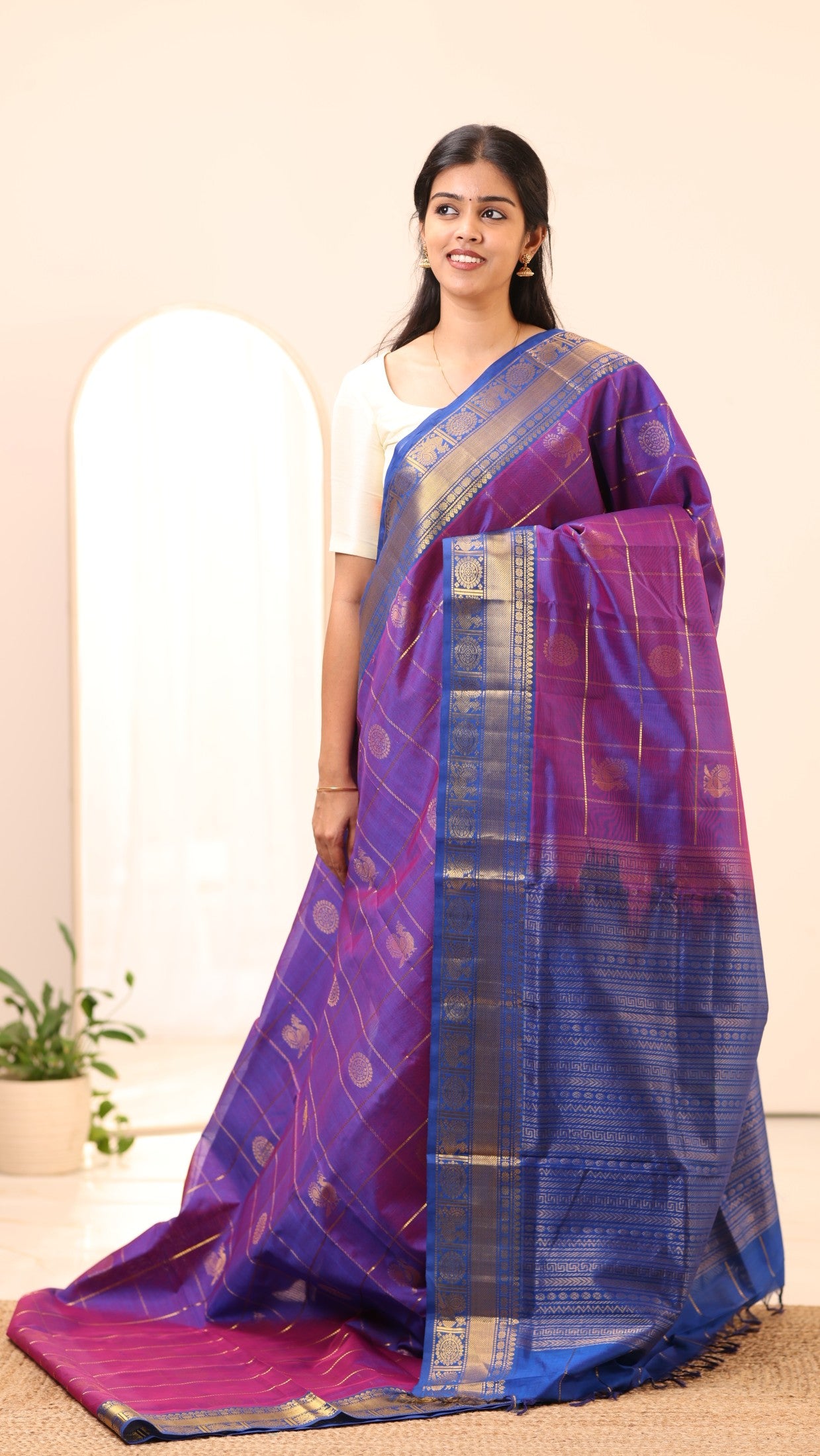 Kanchi Silk Cotton Saree A66