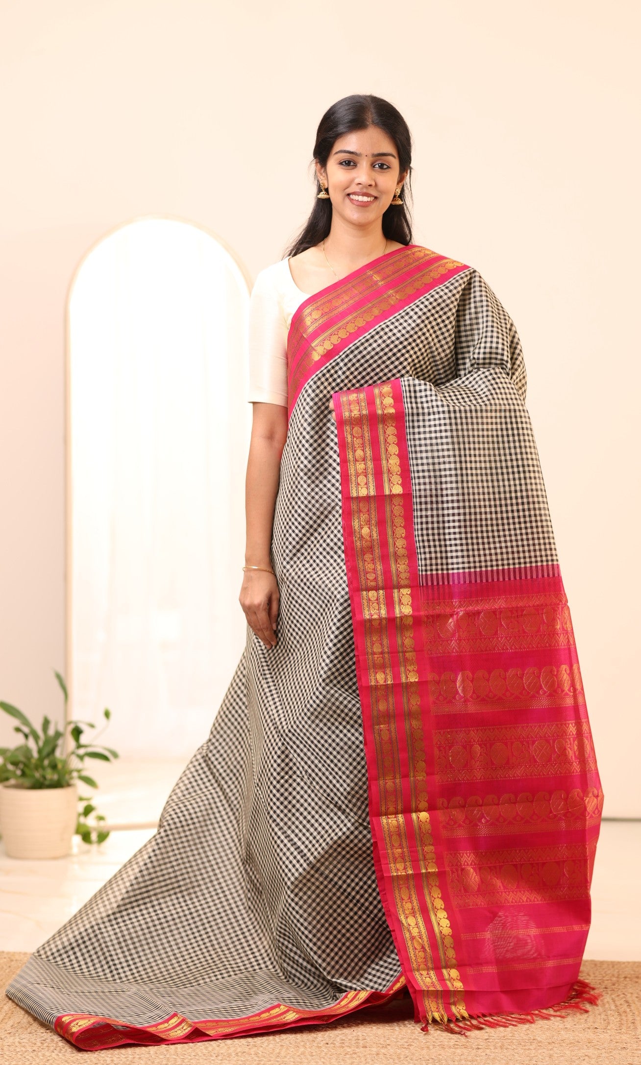 Kanchi Silk Cotton Saree A68