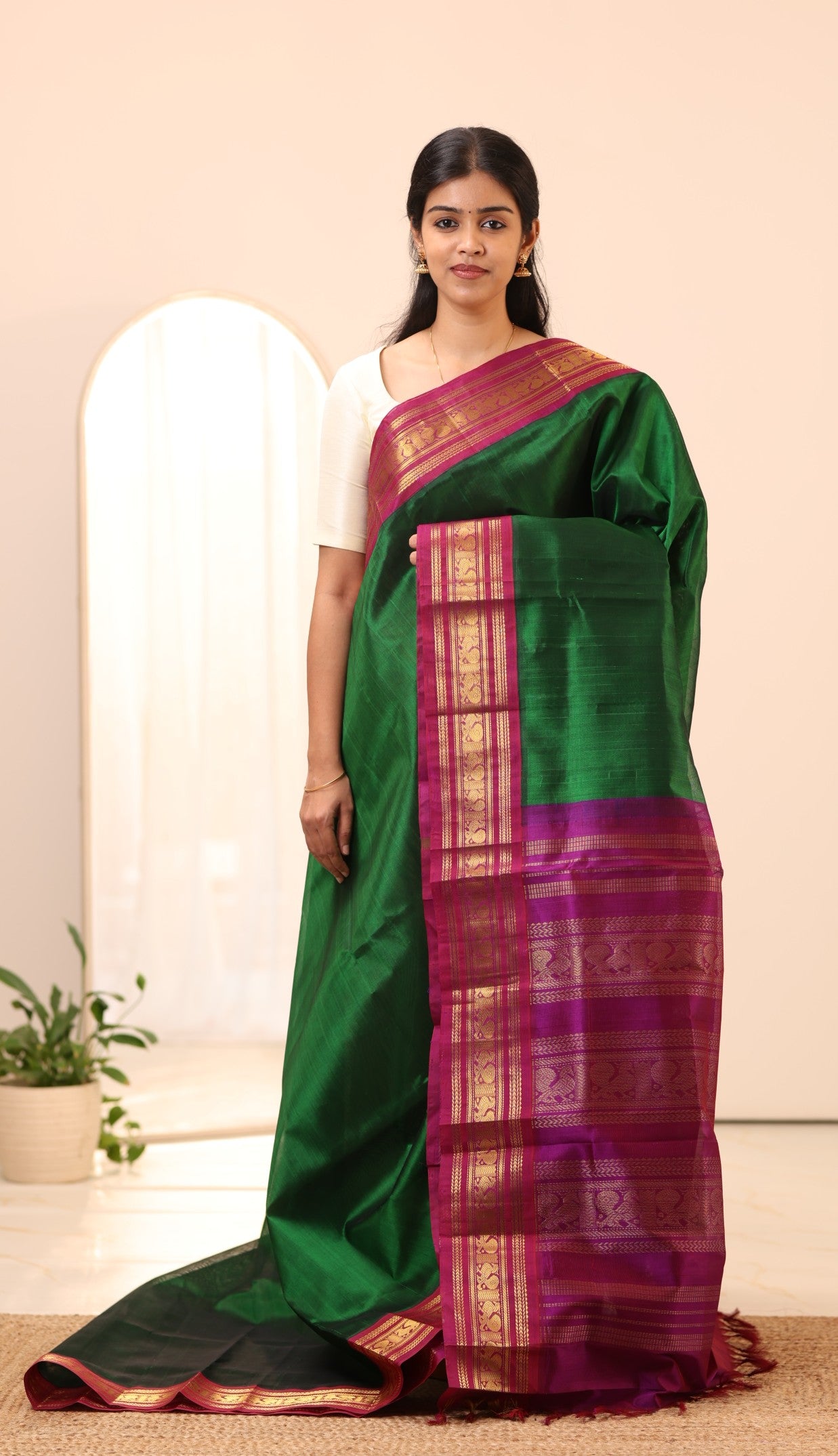 Kanchi Silk Cotton Saree A86