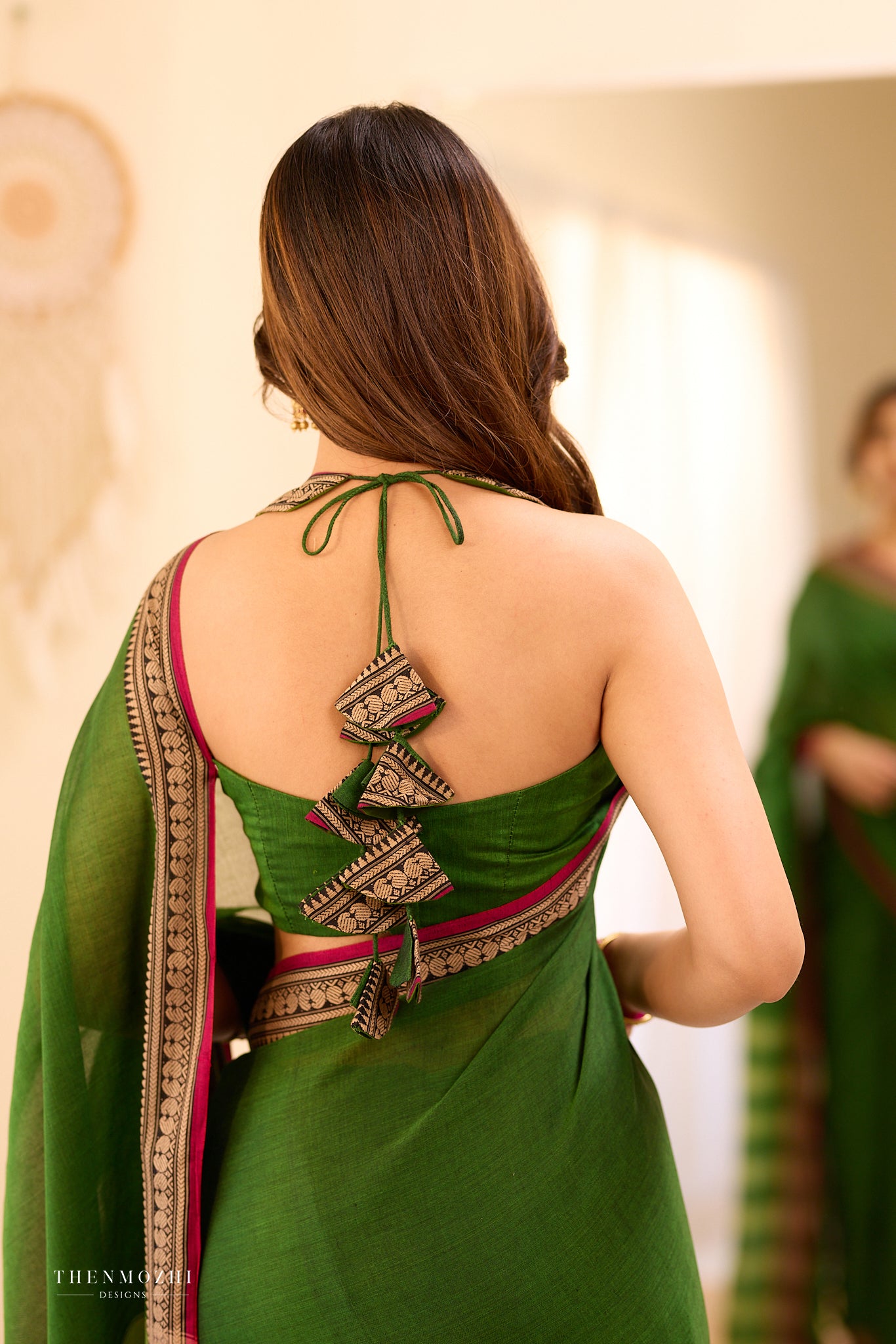 Dark Green Narayanpet Saree