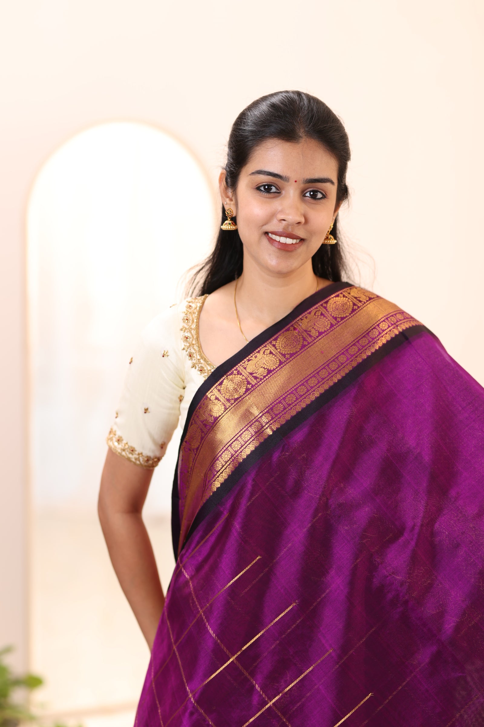 Kanchi Silk Cotton Saree A96