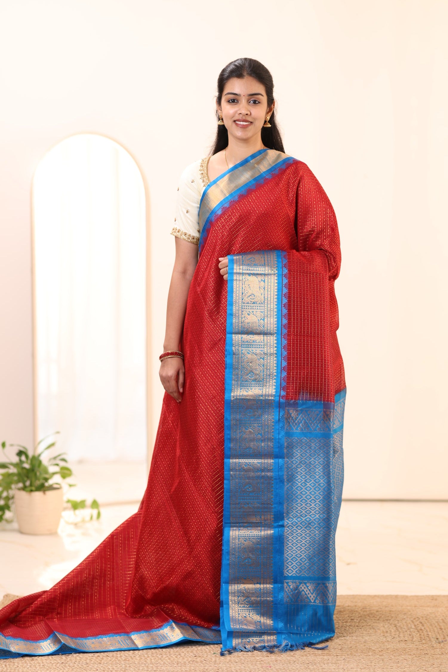 Kanchi Silk Cotton Saree A109