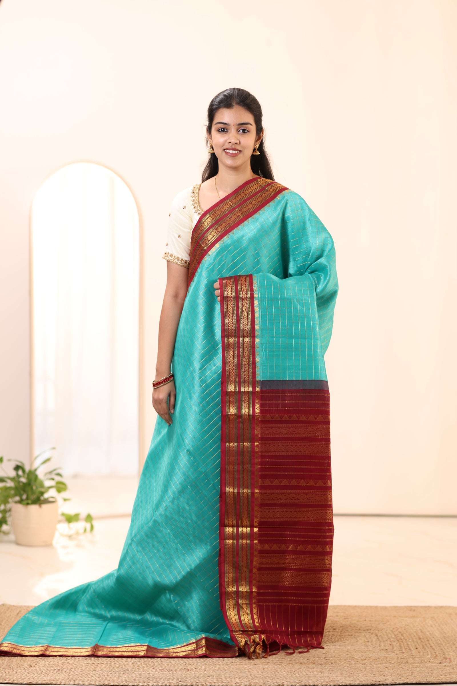 Kanchi Silk Cotton Saree A112